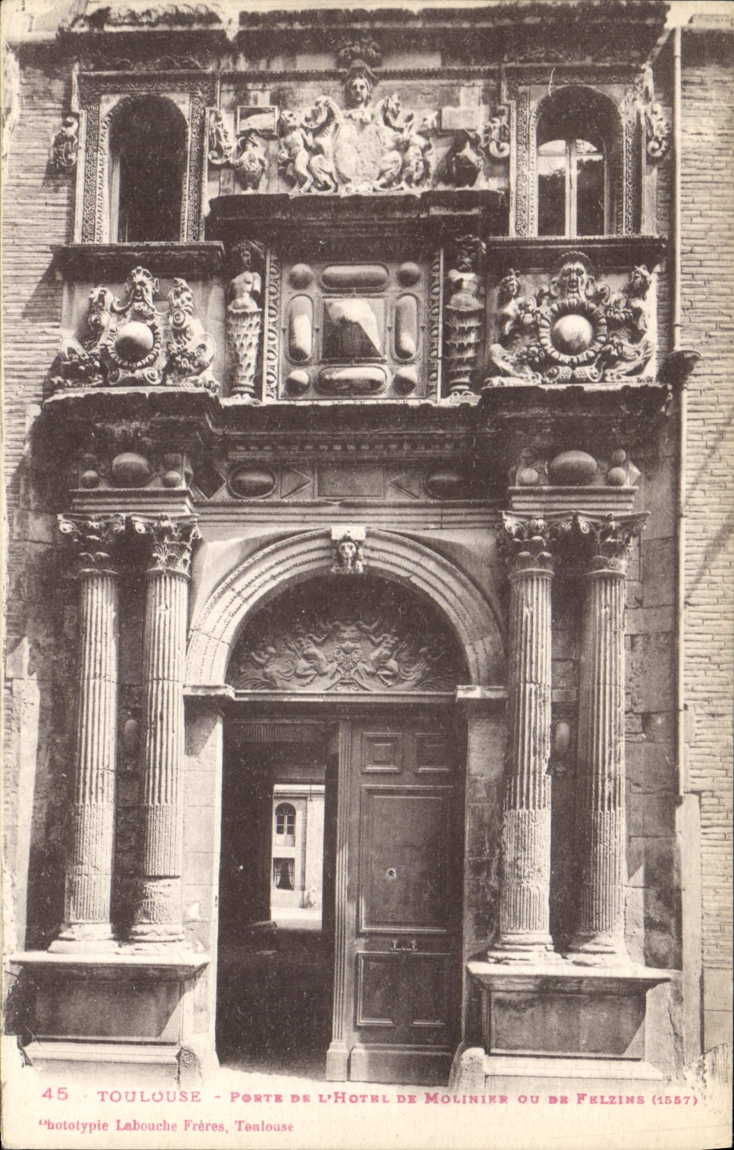 CPA Toulouse Porte de L'Hotel de Molinier ou de Felzins