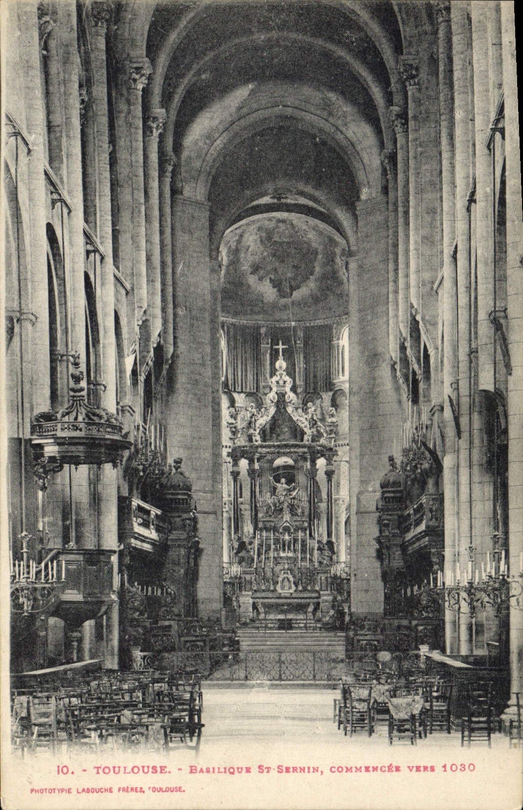 CPA Toulouse Basilique St Sernin Commencee Vers 