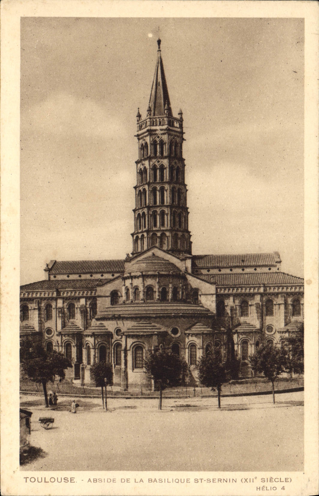 CPA Toulouse Abside de la Basilique St Sernin 