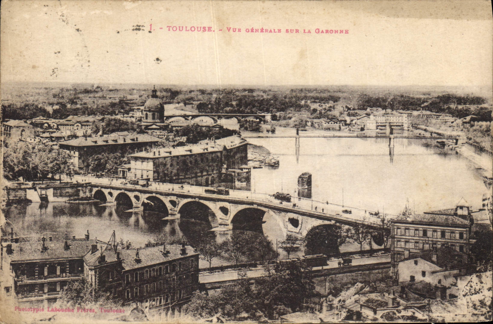 CPA Toulouse Vue Generale sur la Garonne 