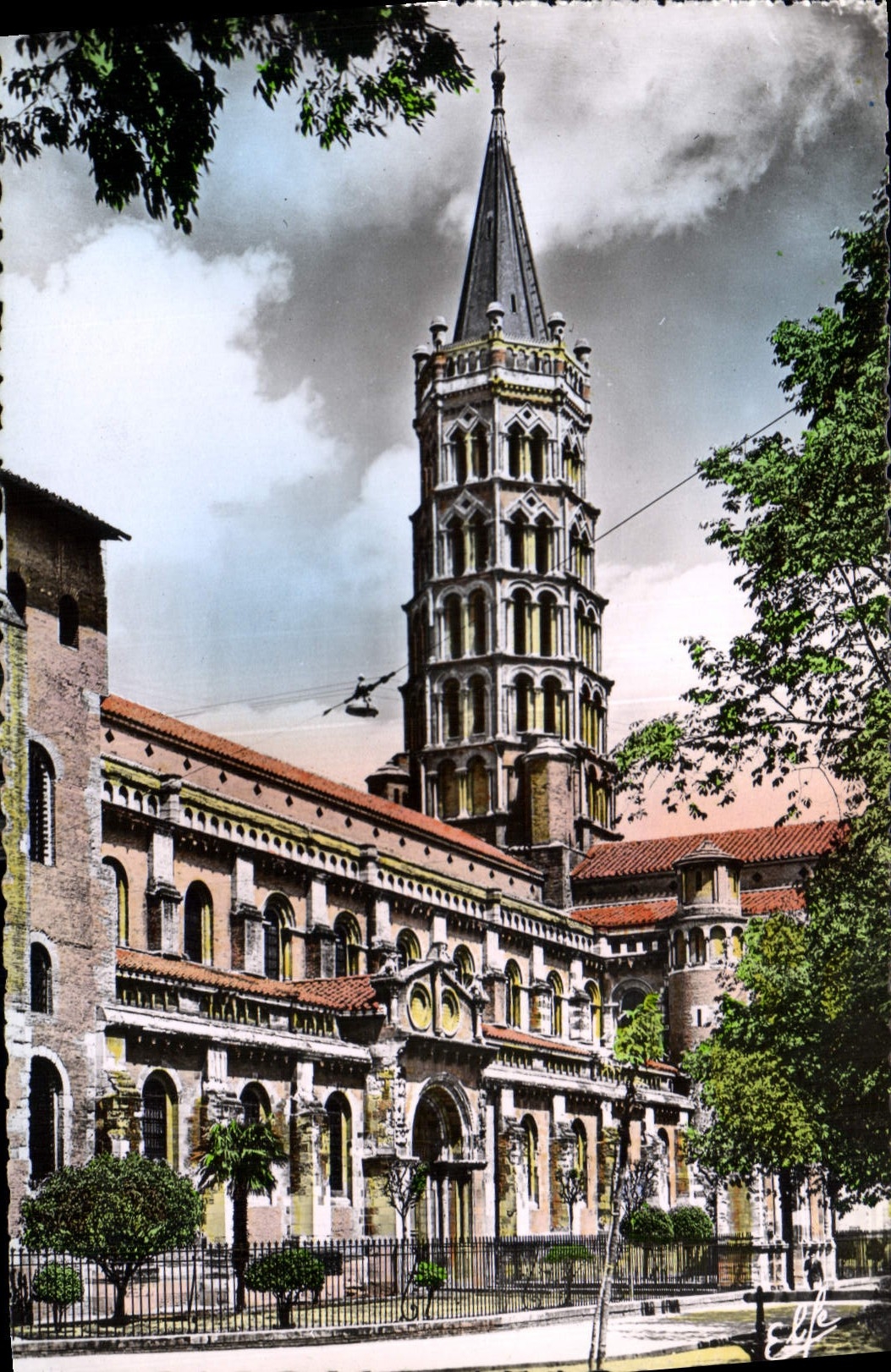 CPA Toulouse Clocher de la Basilique de St Sernin 