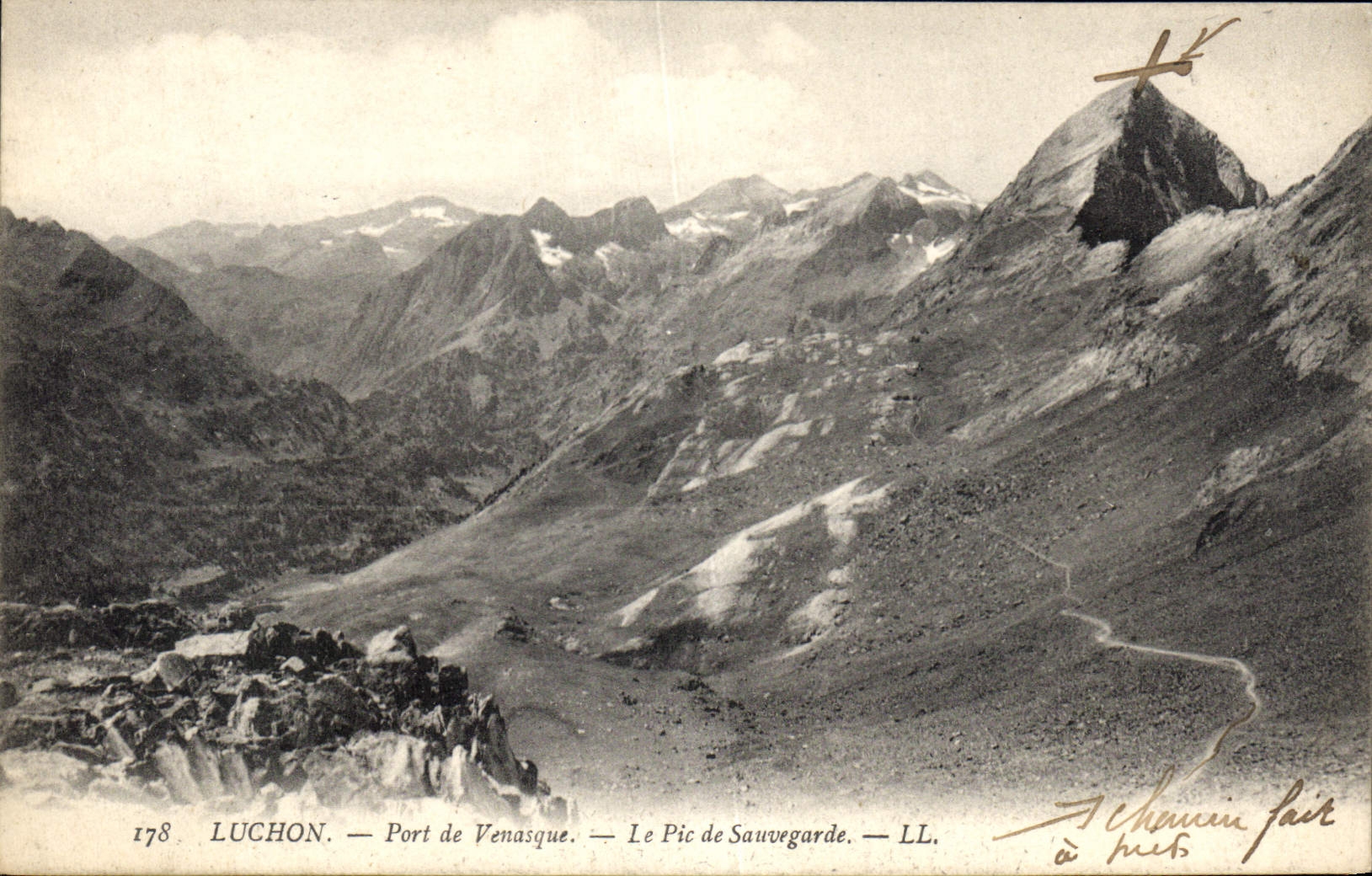 CPA Luchon Port de Venasque Le Pic de Sauvegarde 