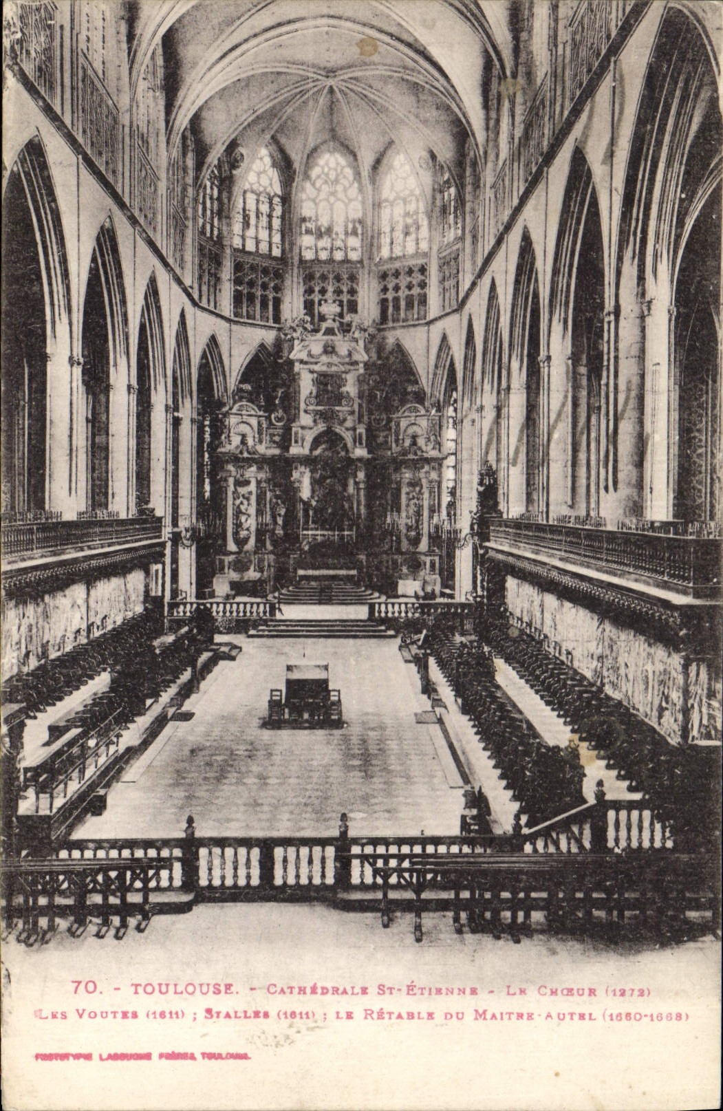 CPA Toulouse Cathedrale St Etienne Coeur 