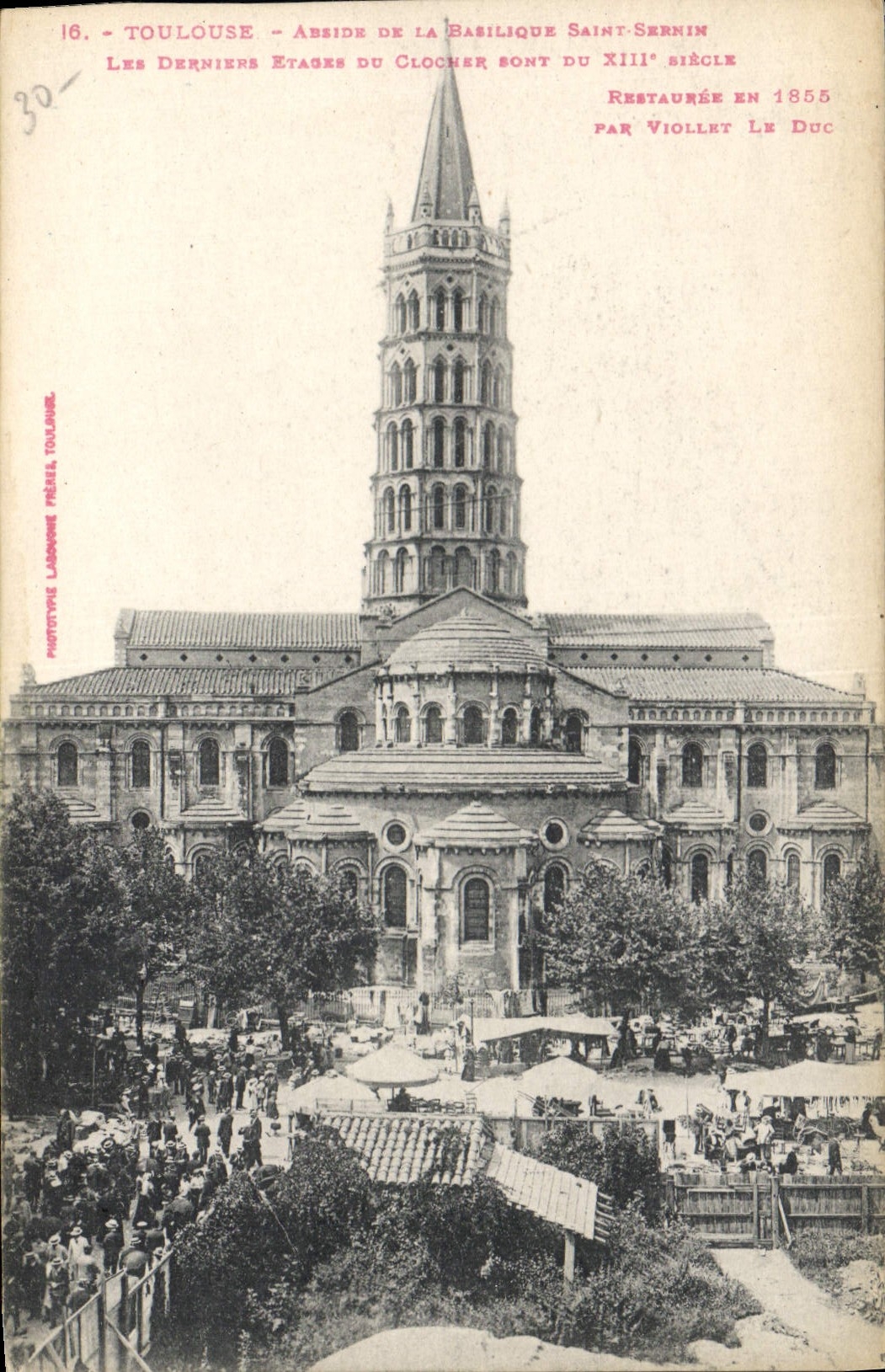 CPA Toulouse Abside de la Basilique saint Sernin 