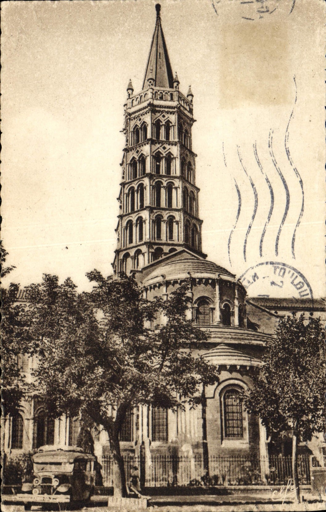 CPA Toulouse Abside de la Basilique Saint Sernin 