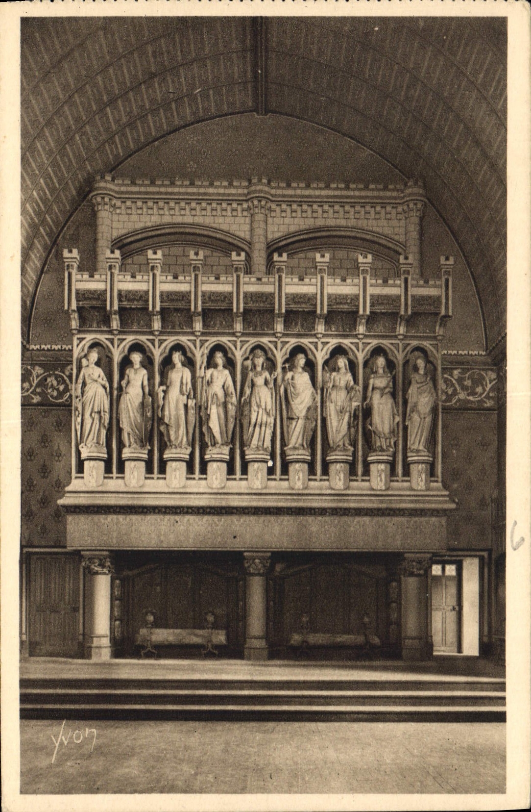 CPA Chateau de Pierrefonds Oise Cheminee de la Salle des Preux 