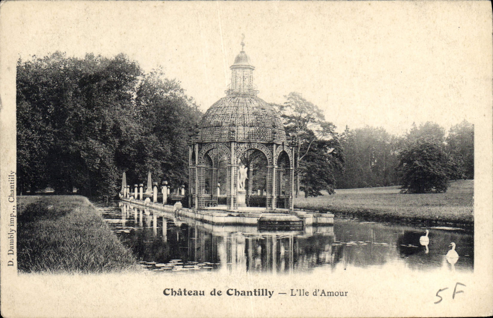CPA Chateau de Chantilly L'lle d'Amour 
