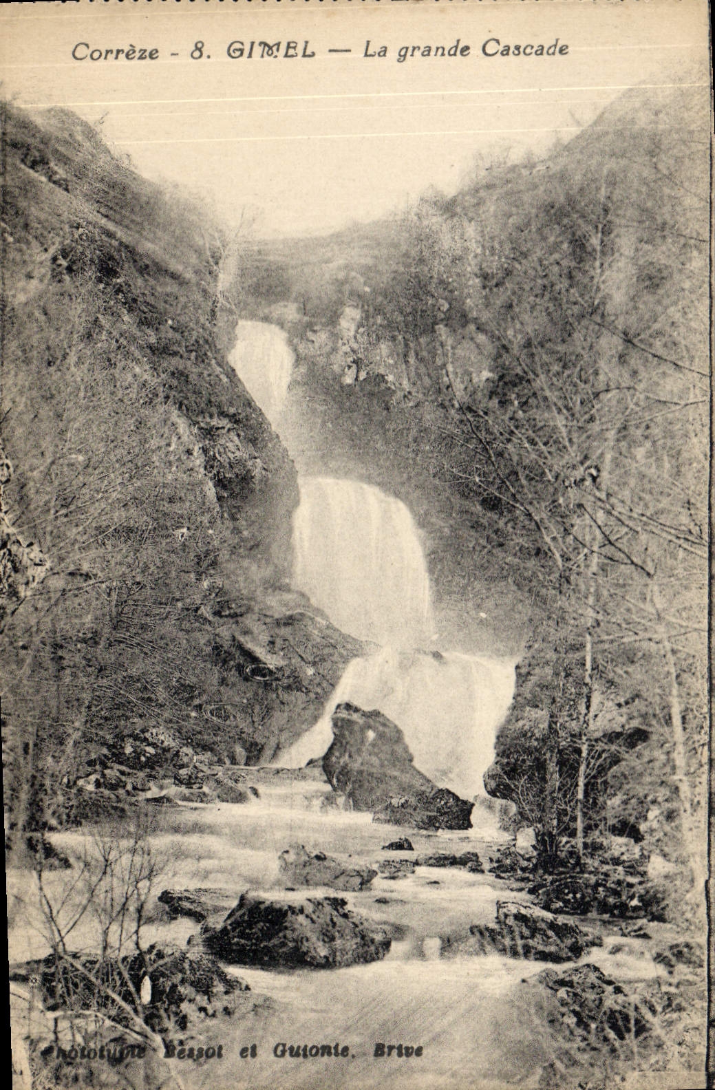 CPA Gimel La Grande Cascade 