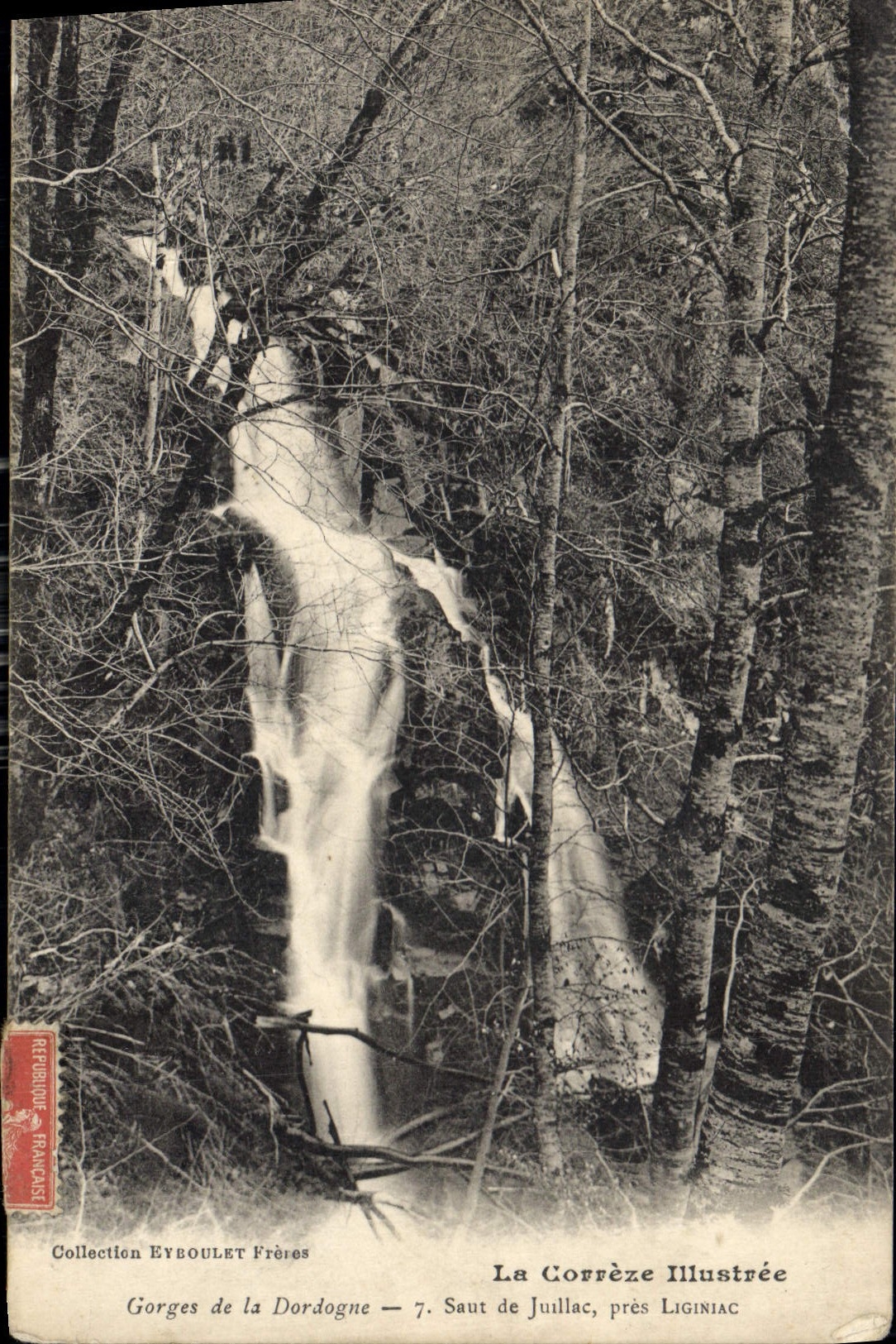 CPA Gorges de la Dordognes Saut de Jullac pres Ligisniac