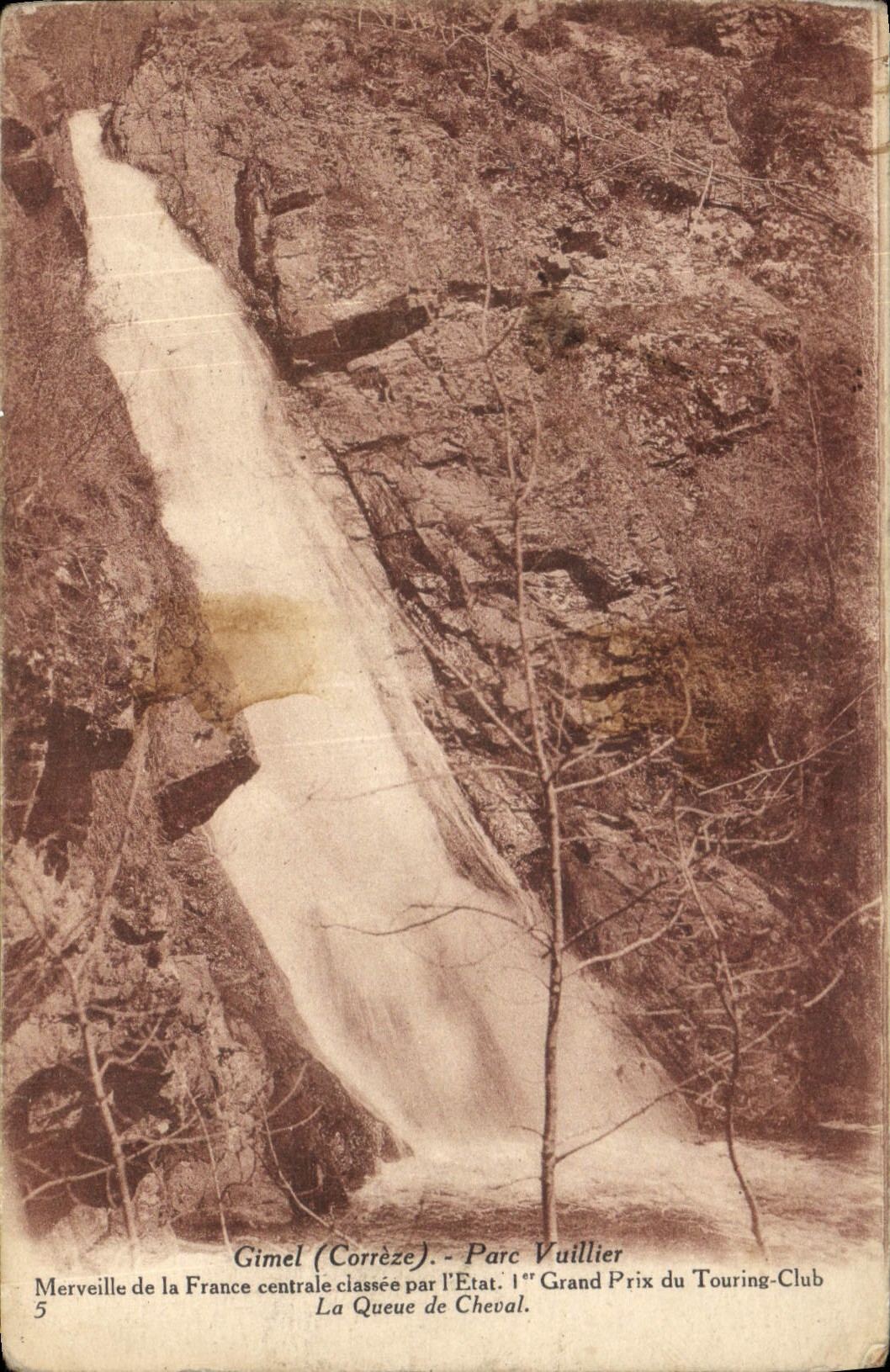 CPA Gimel Correze Parc Vuillier 