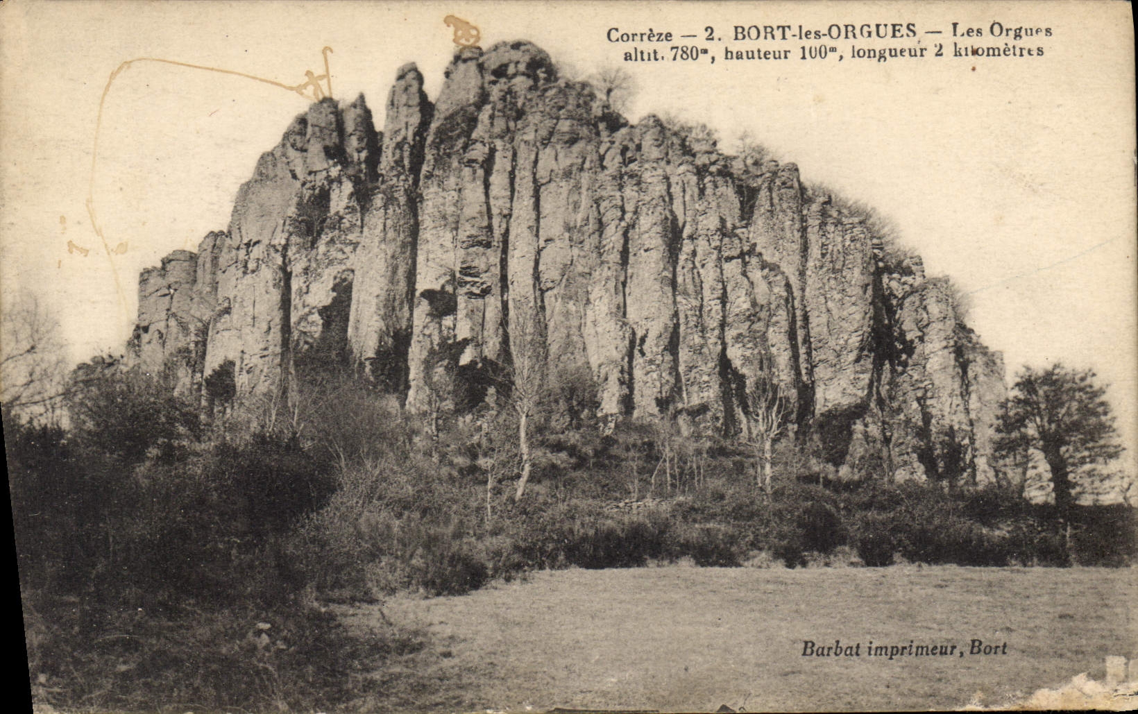 CPA Correze Bort les Orgues Les Orgues 