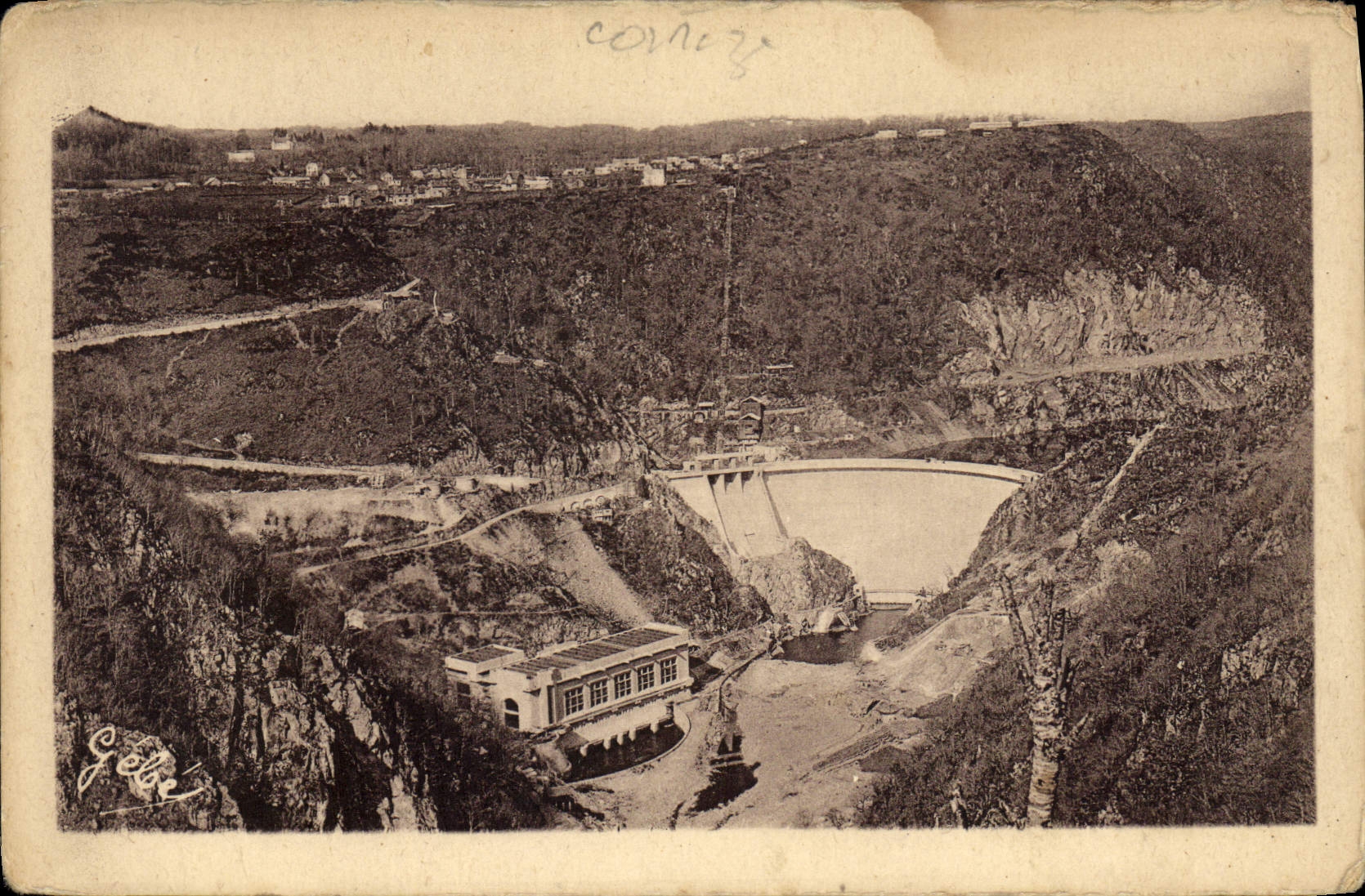 CPA Le Barrage de Mareges Correze Vue panoramique 