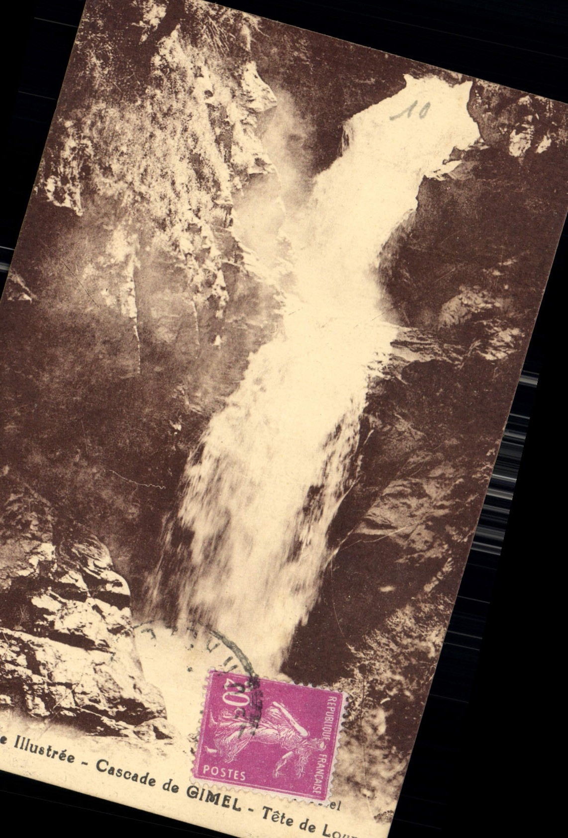 CPA Illustre Cascade de Gimel Tete de Louis