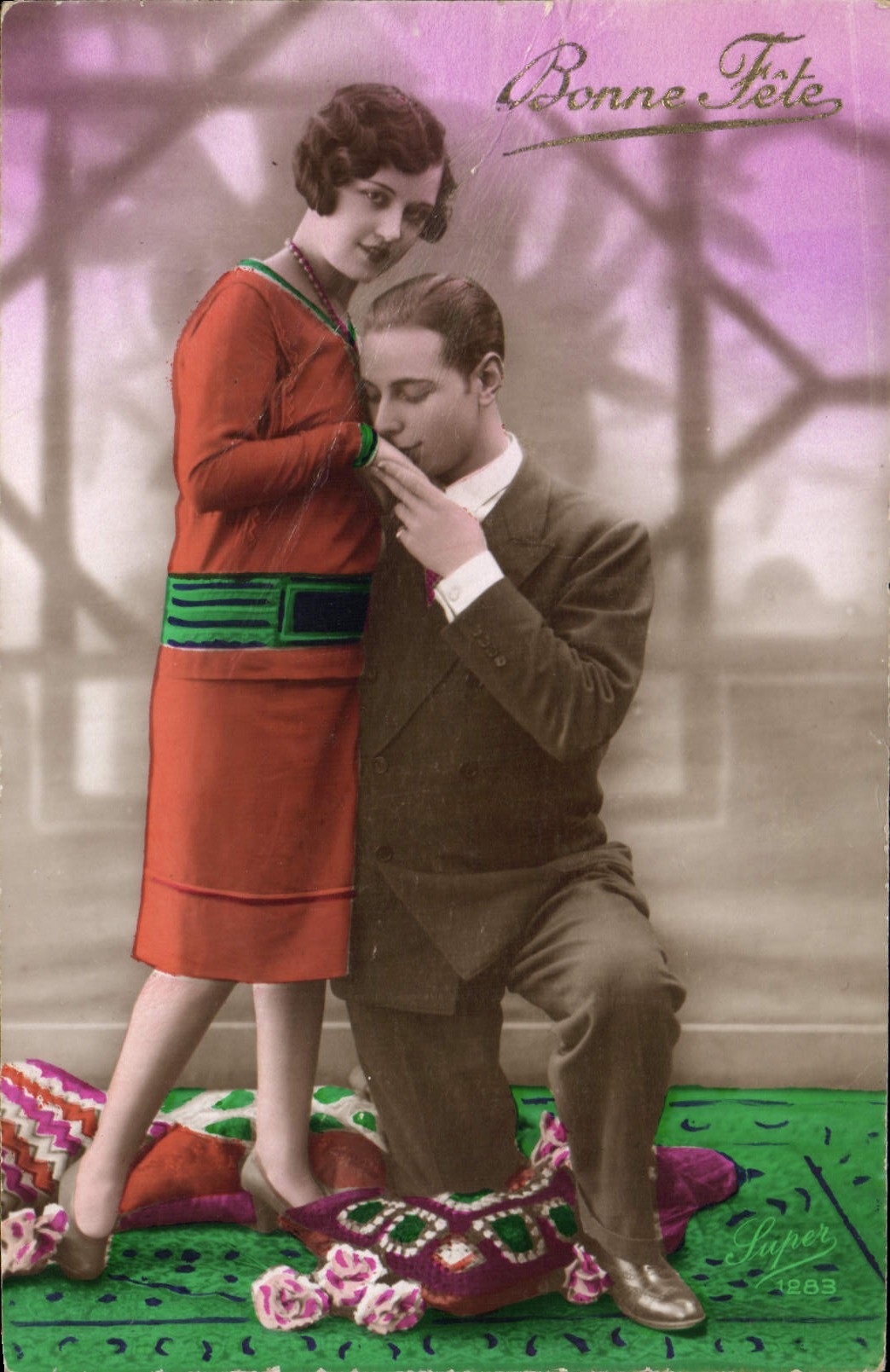 CPA Bonne Fete Femme