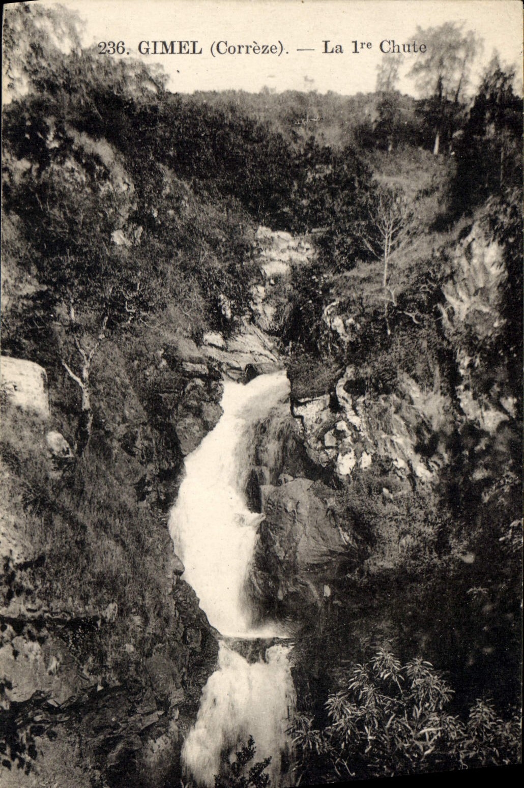 CPA Gimel Correze La Chute 