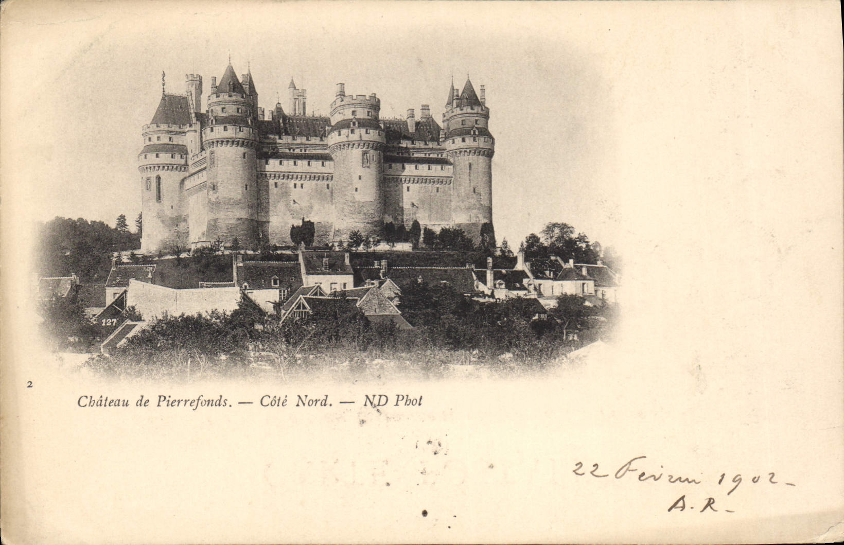CPA Chateau de Pierrefonds Cote Nord 