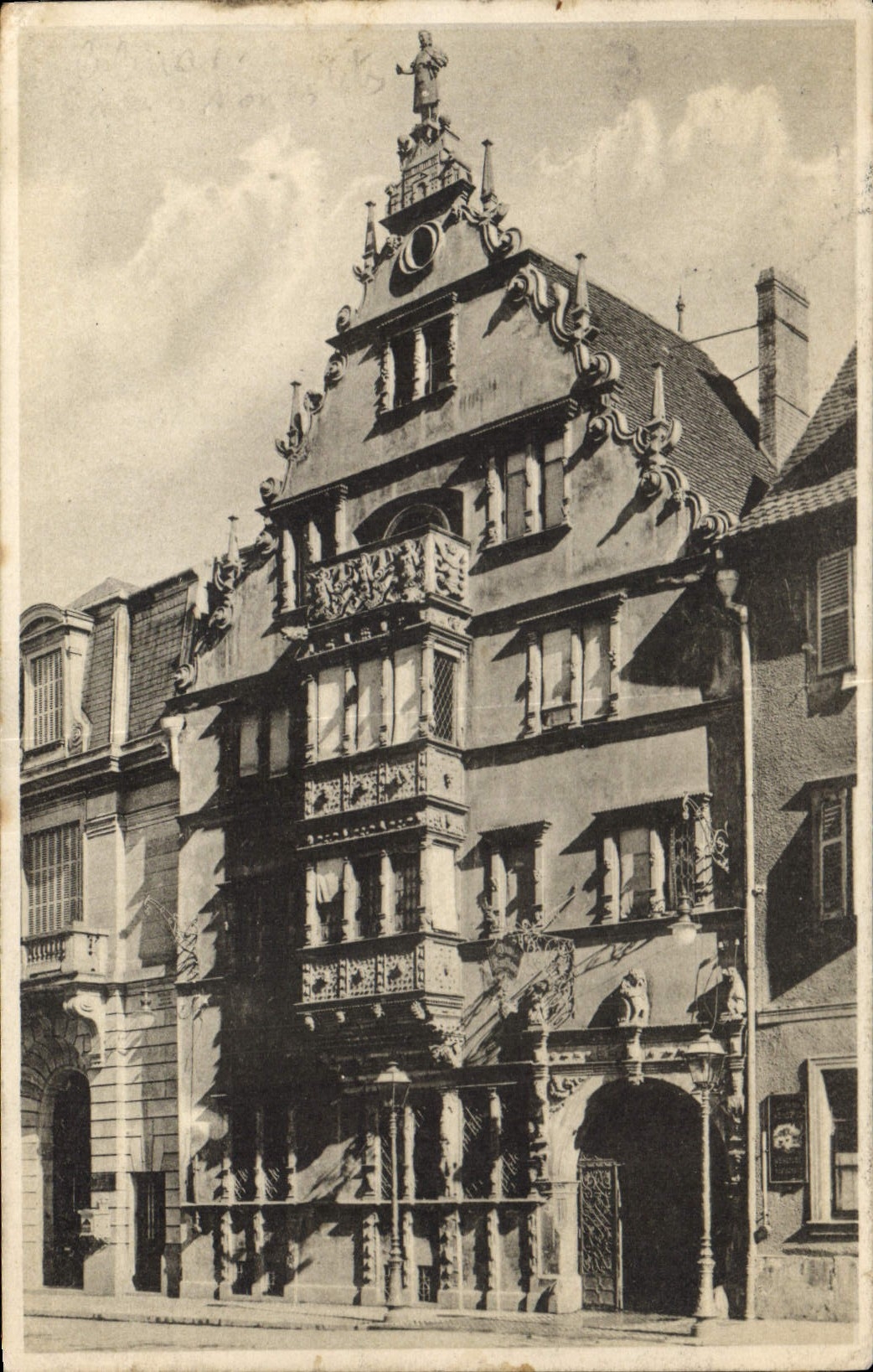 CPA Colmar Kopfhaus Maison des tetes 