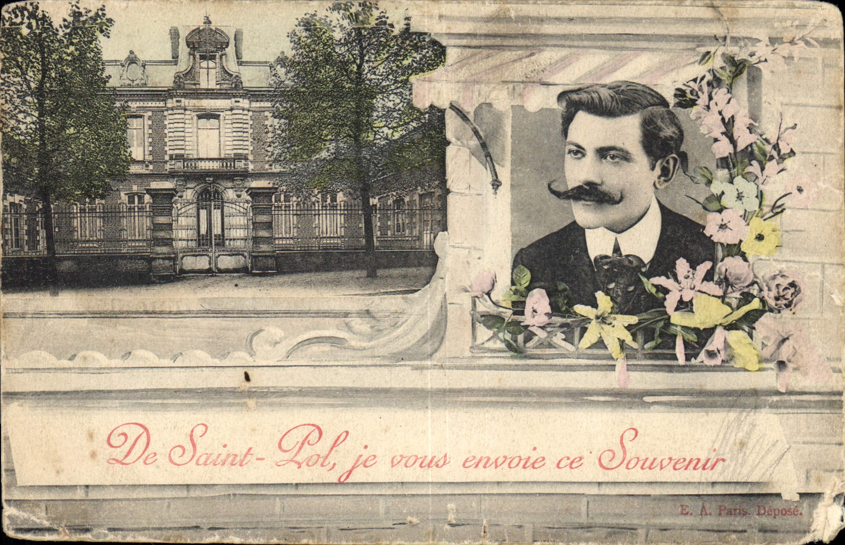 CPA De Saint Pol je vous envoie ce Souvenir 