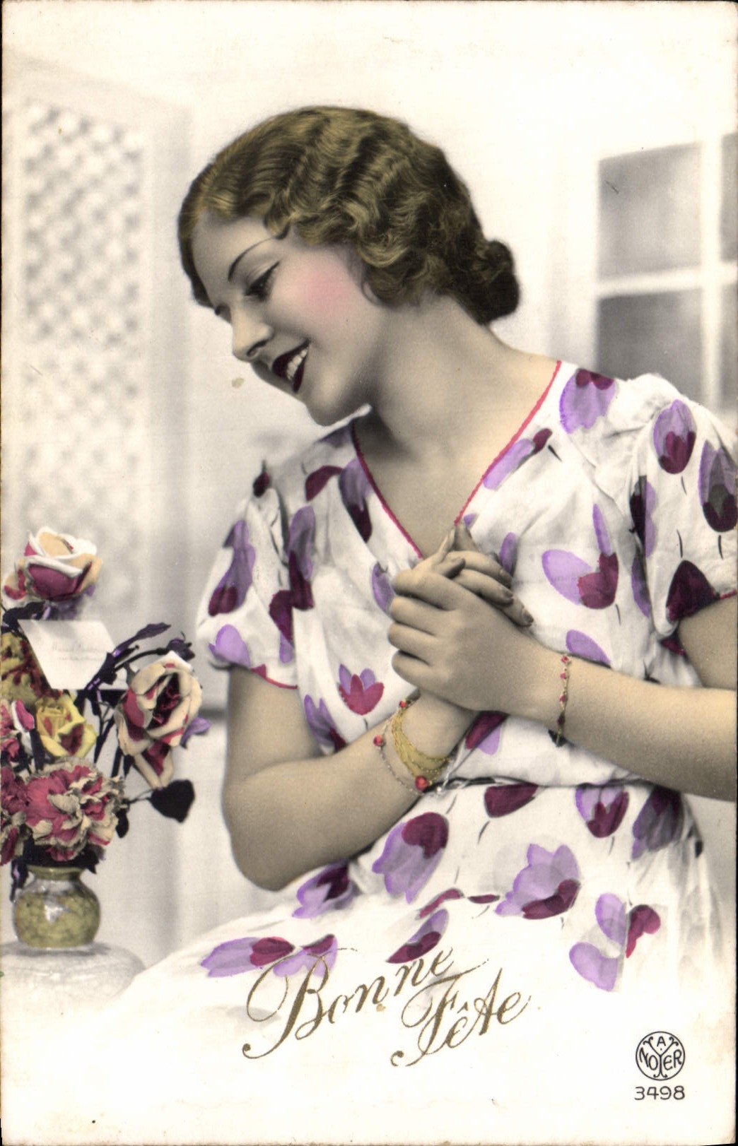 CPA Bonne Fete Femme