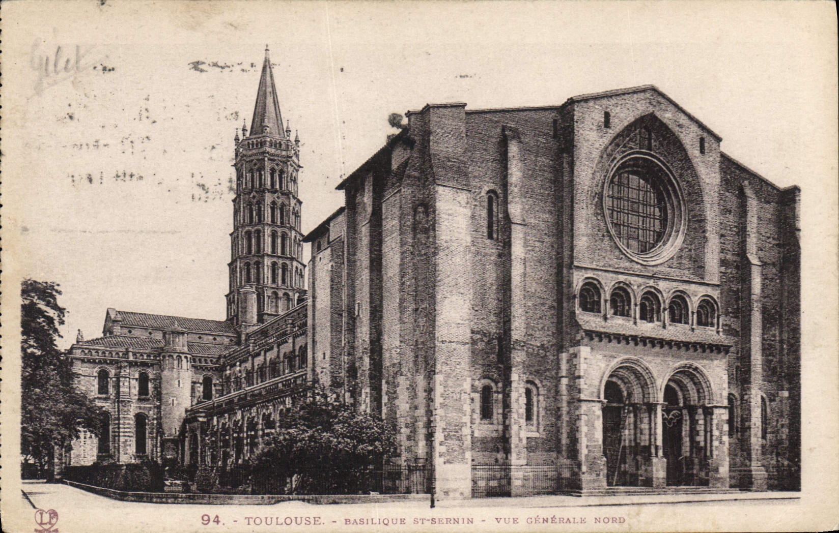 CPA Toulouse Basilique St Sernin Vue Generale Nord 