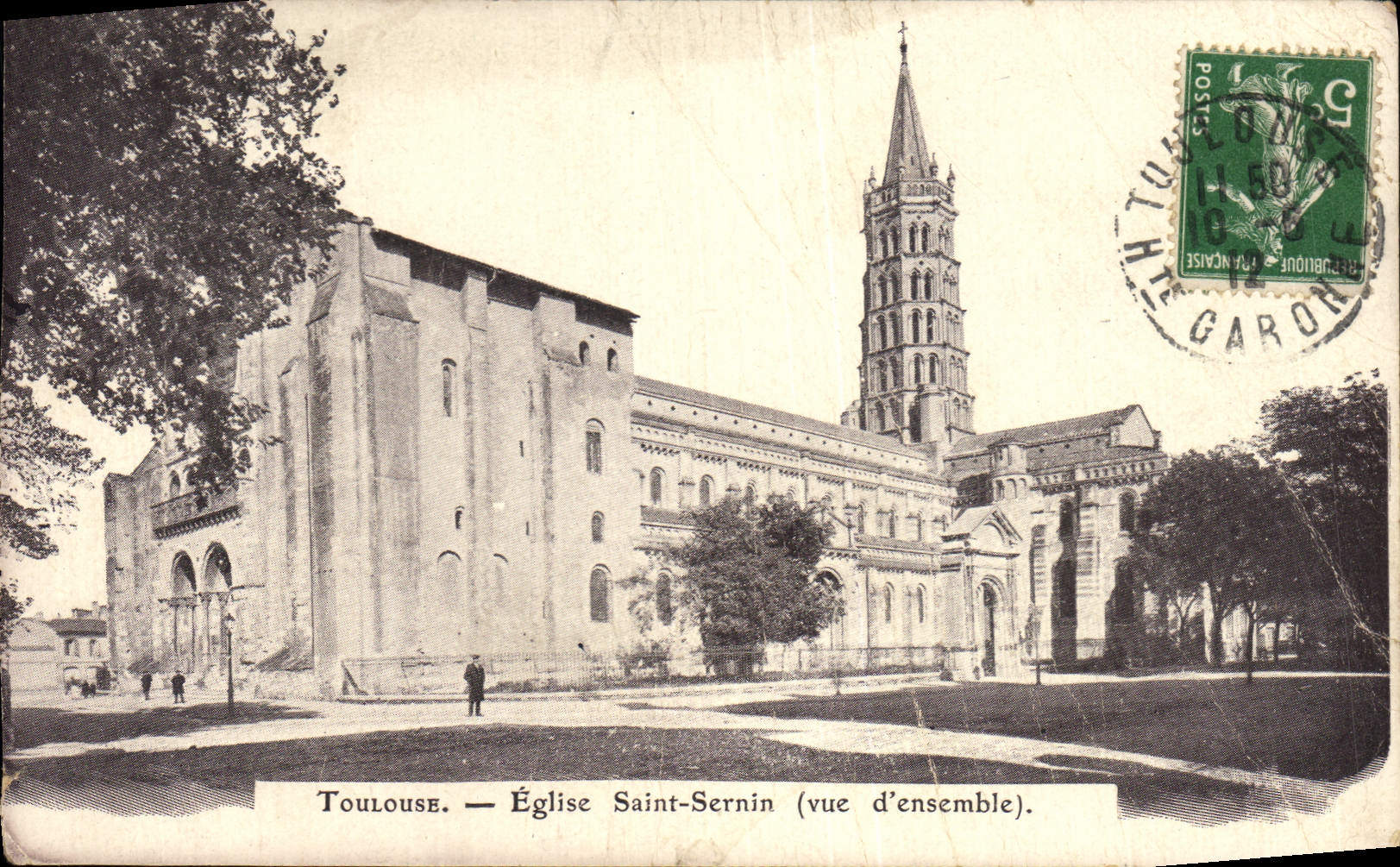 CPA Toulouse Eglise Saint Sernin vue d'ensemble 