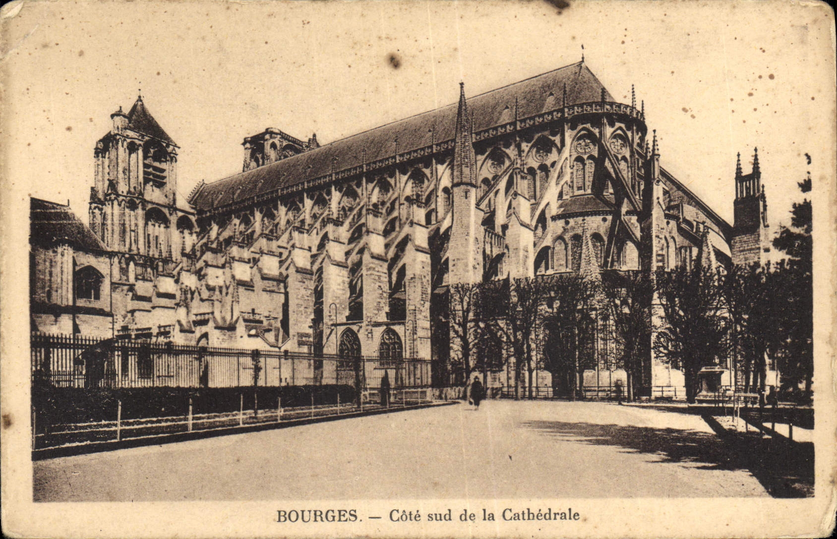 CPA Bourges Cote de la Cathedrale 