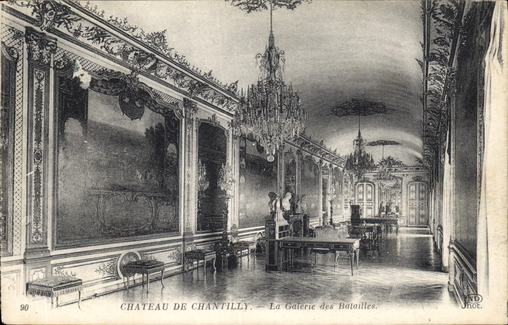 CPA Chateau de Chantilly La Galerie des Batailles 