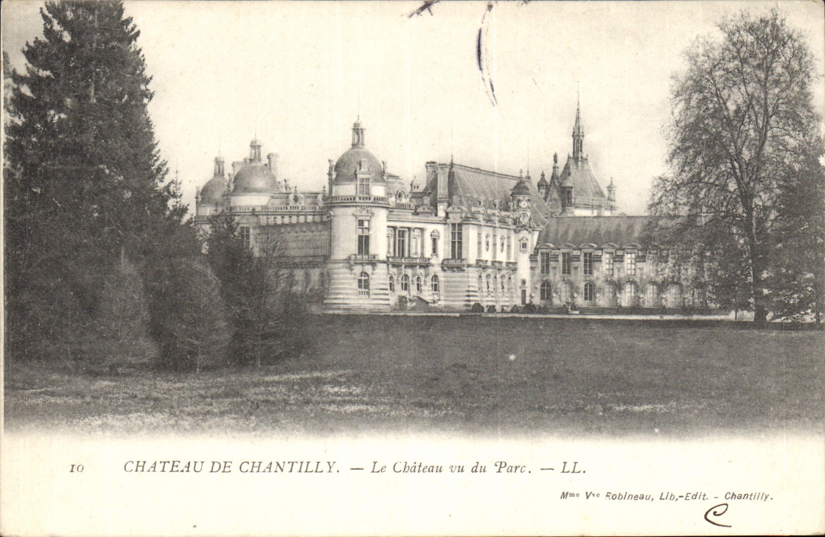 CPA Chateau de Chantilly Le Chateau vu du Prac