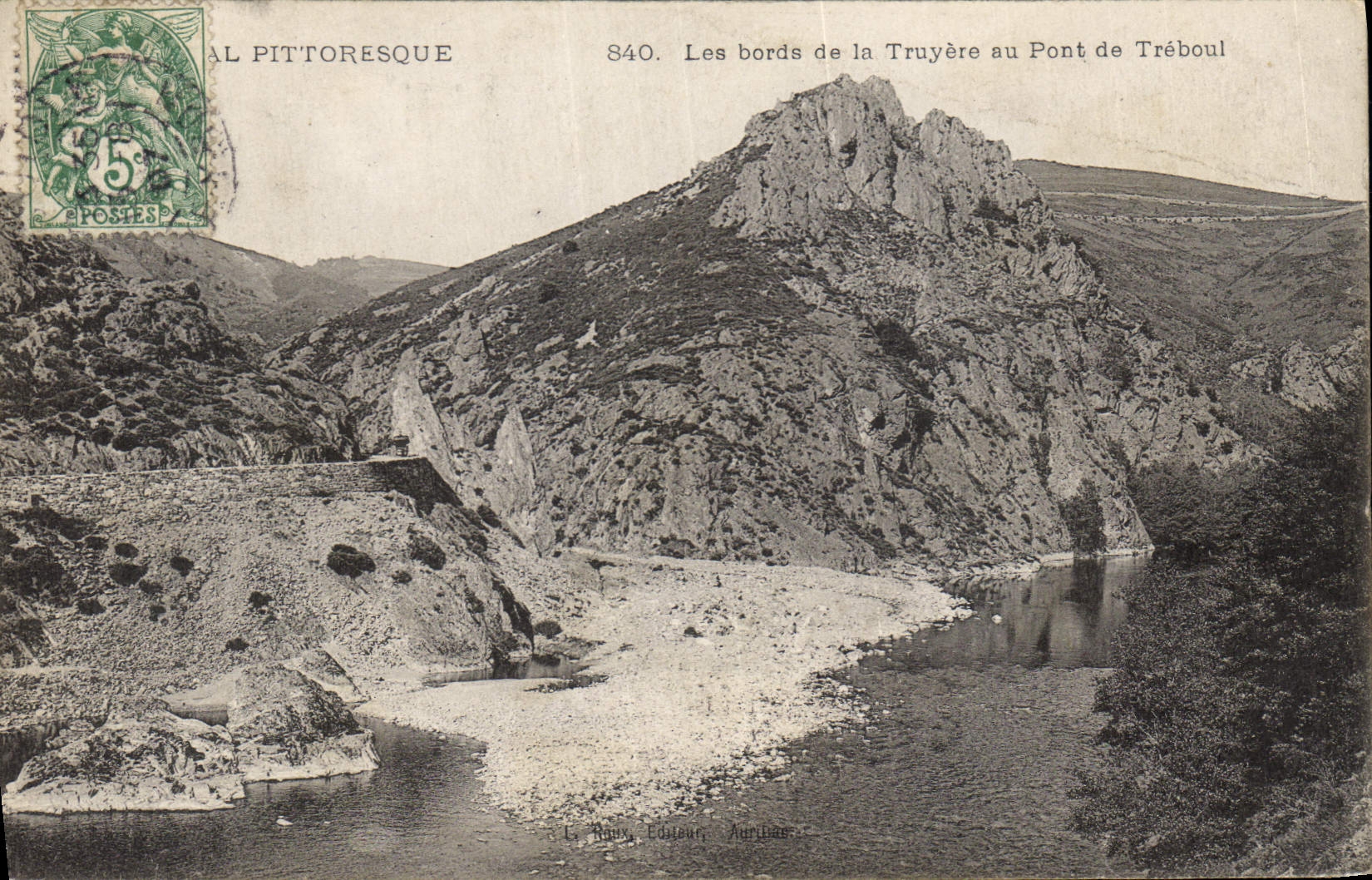 CPA Lee bords de la Truyere au Pont de Treboul