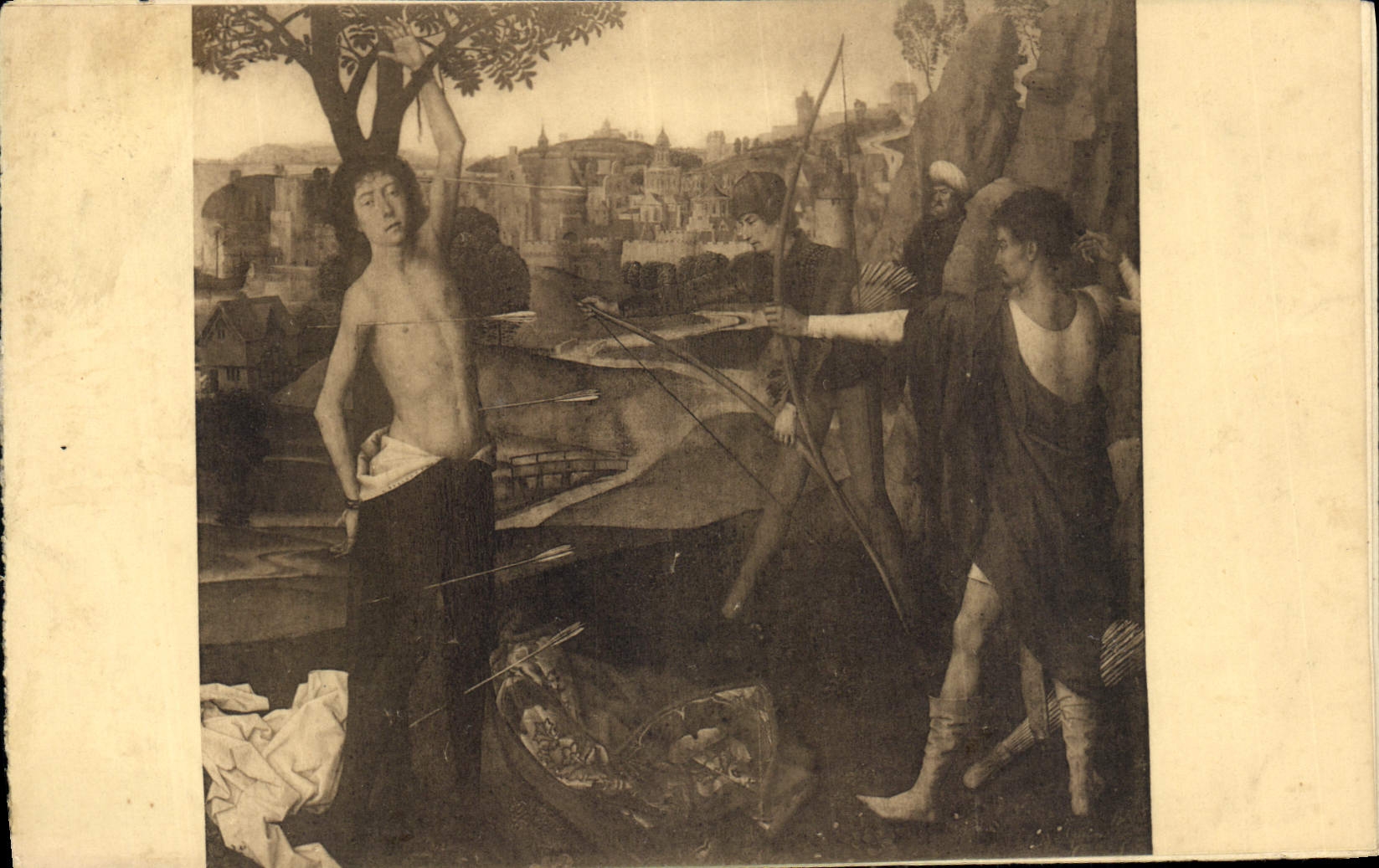 CPA H Memlinc 1430 1494 Le Martyre se St Sebastian