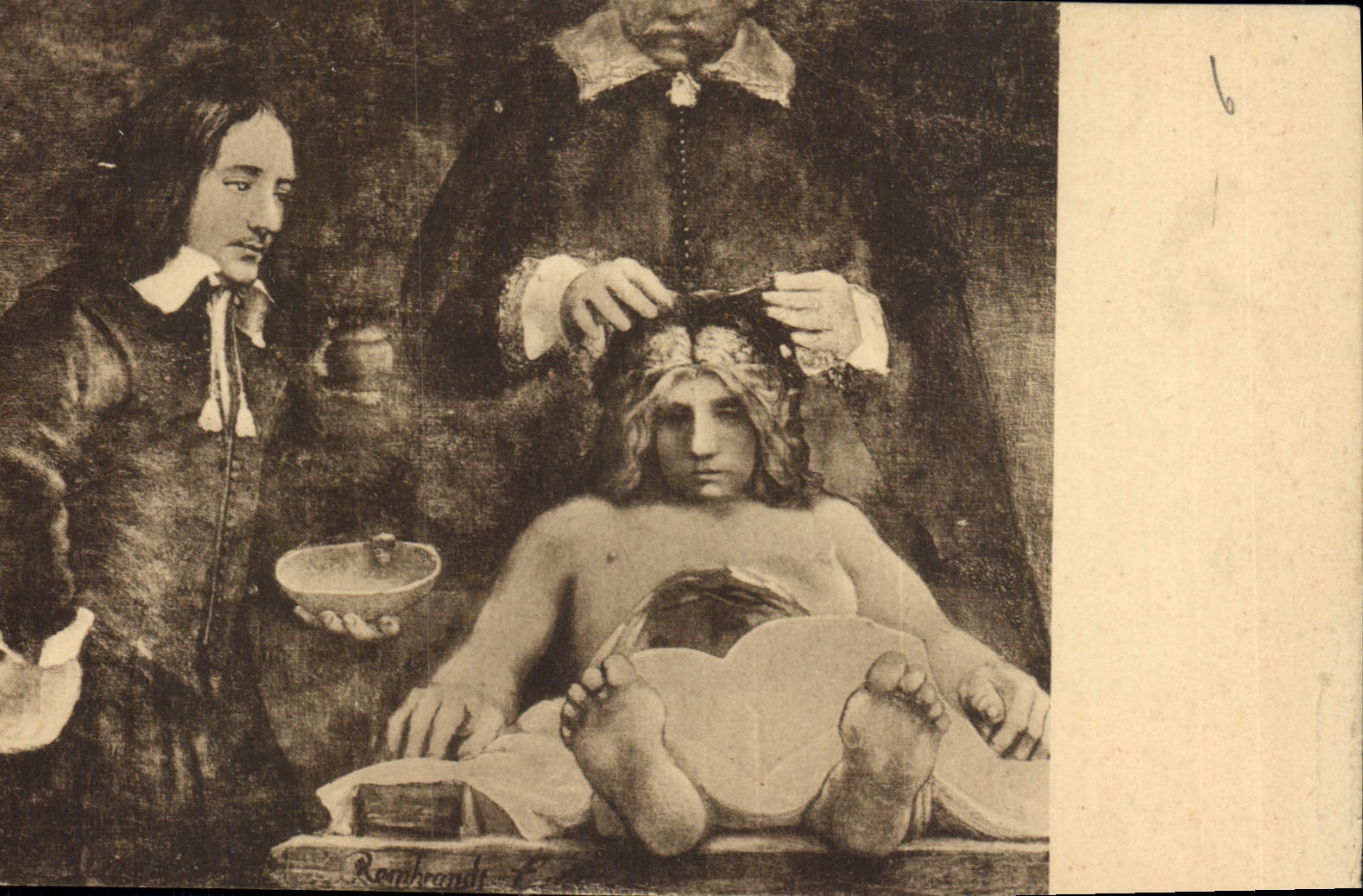 CPA Rembrandt La lecon d'anatomie 