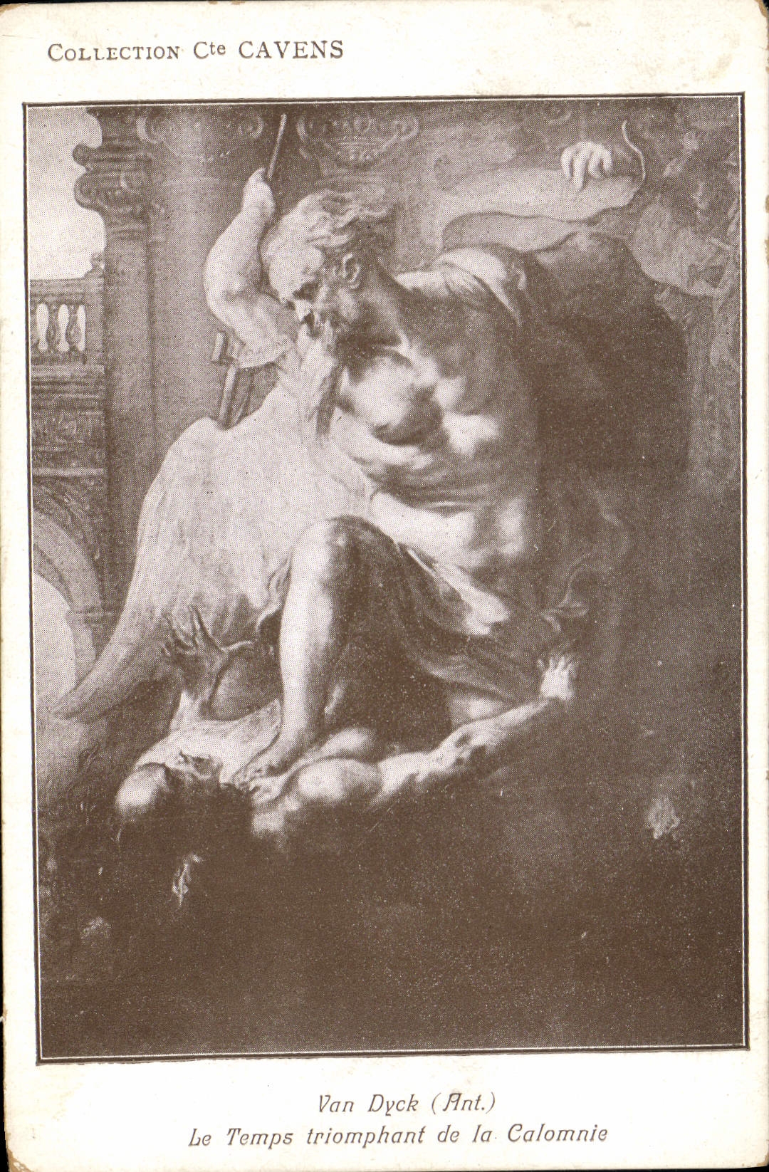 CPA Van Dyck Le Temps triomphant de la Calomnie 