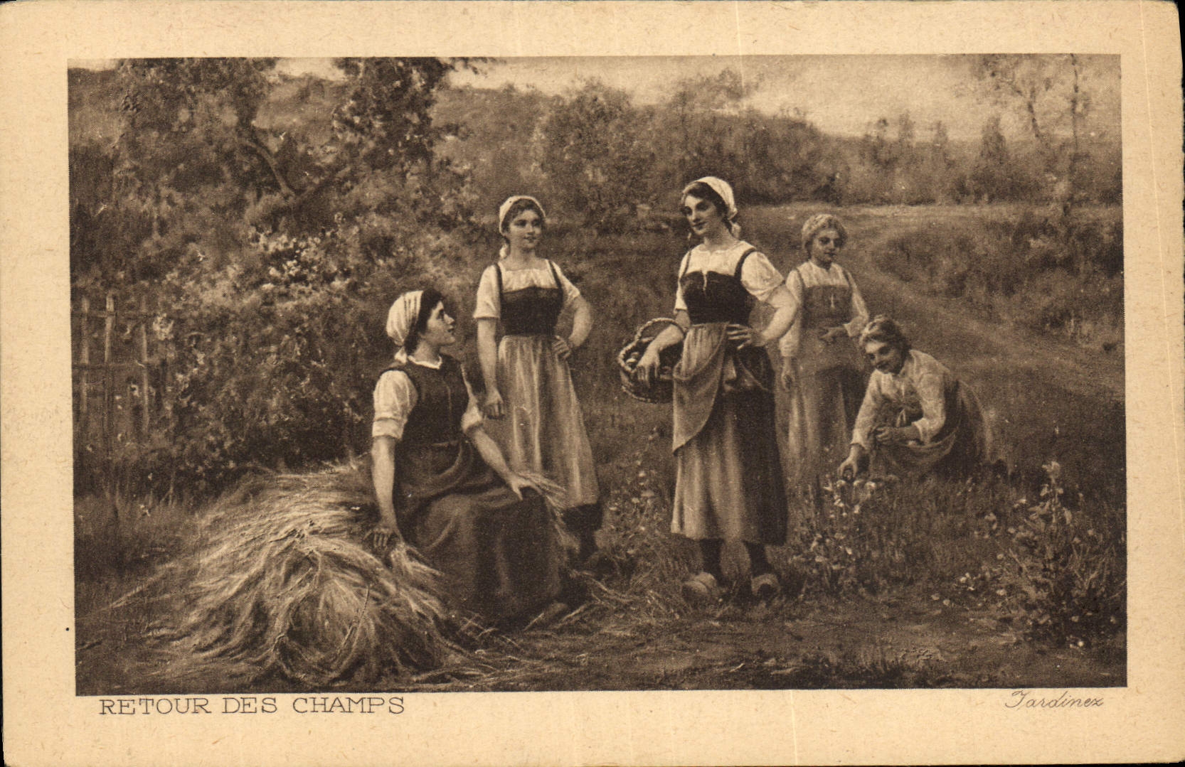 CPA Retour des Champs 