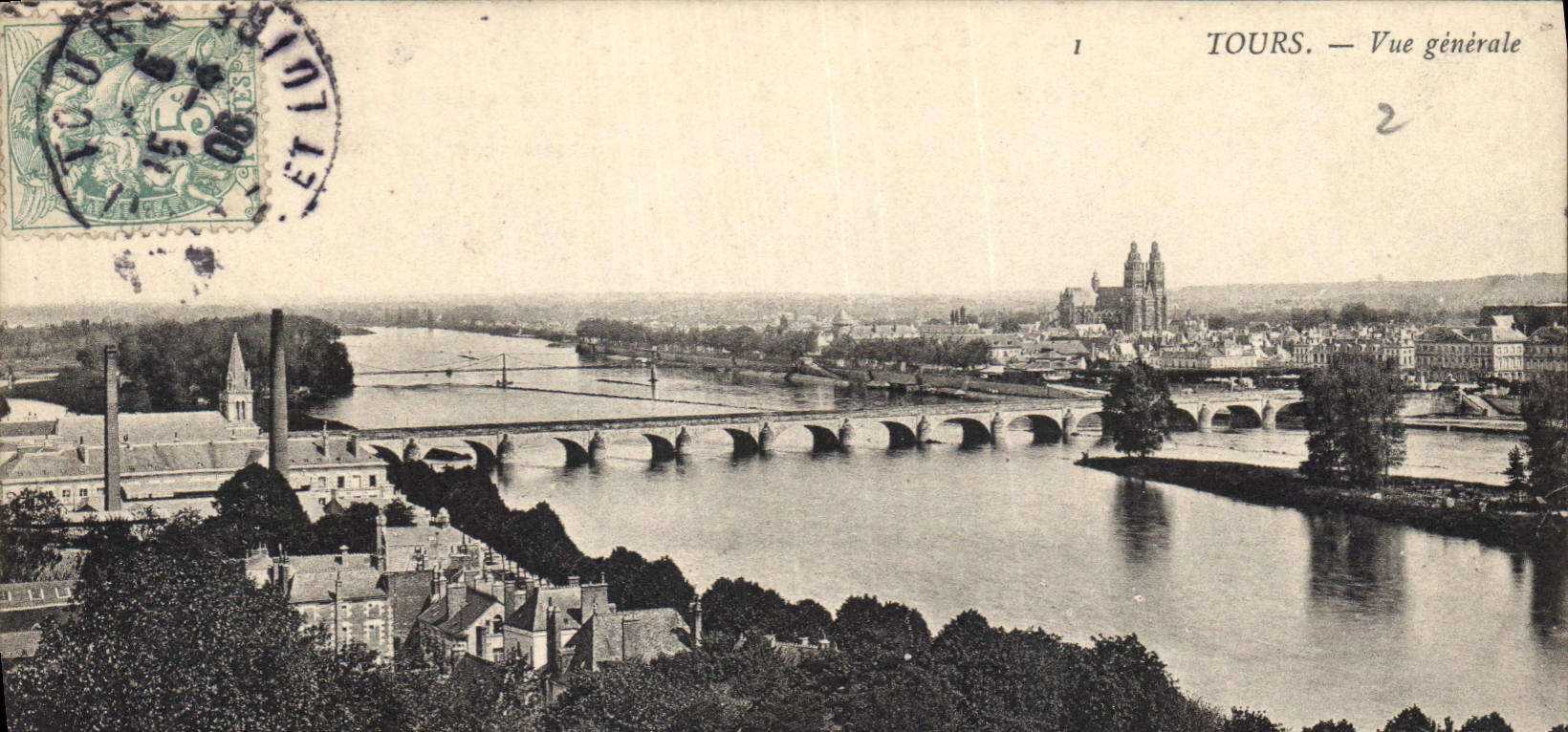 CPA Tours Vue generale 