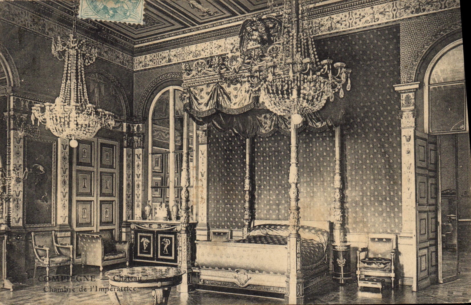 CPA Compiegne Chateau Chambre de l'Imperatrice