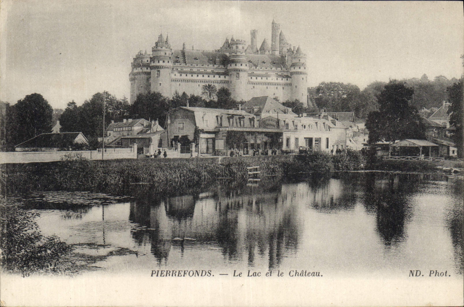 CPA Pierrefonds Le Lac et le Chateau 