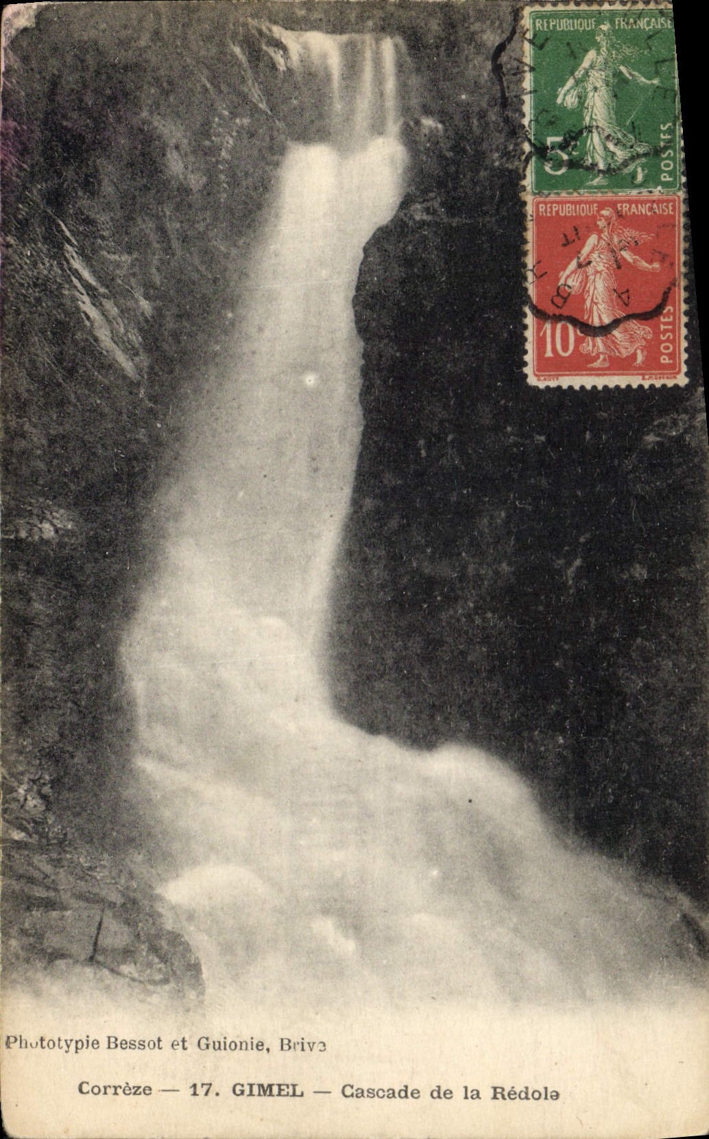 CPA Gimel Cascade de la Redola 