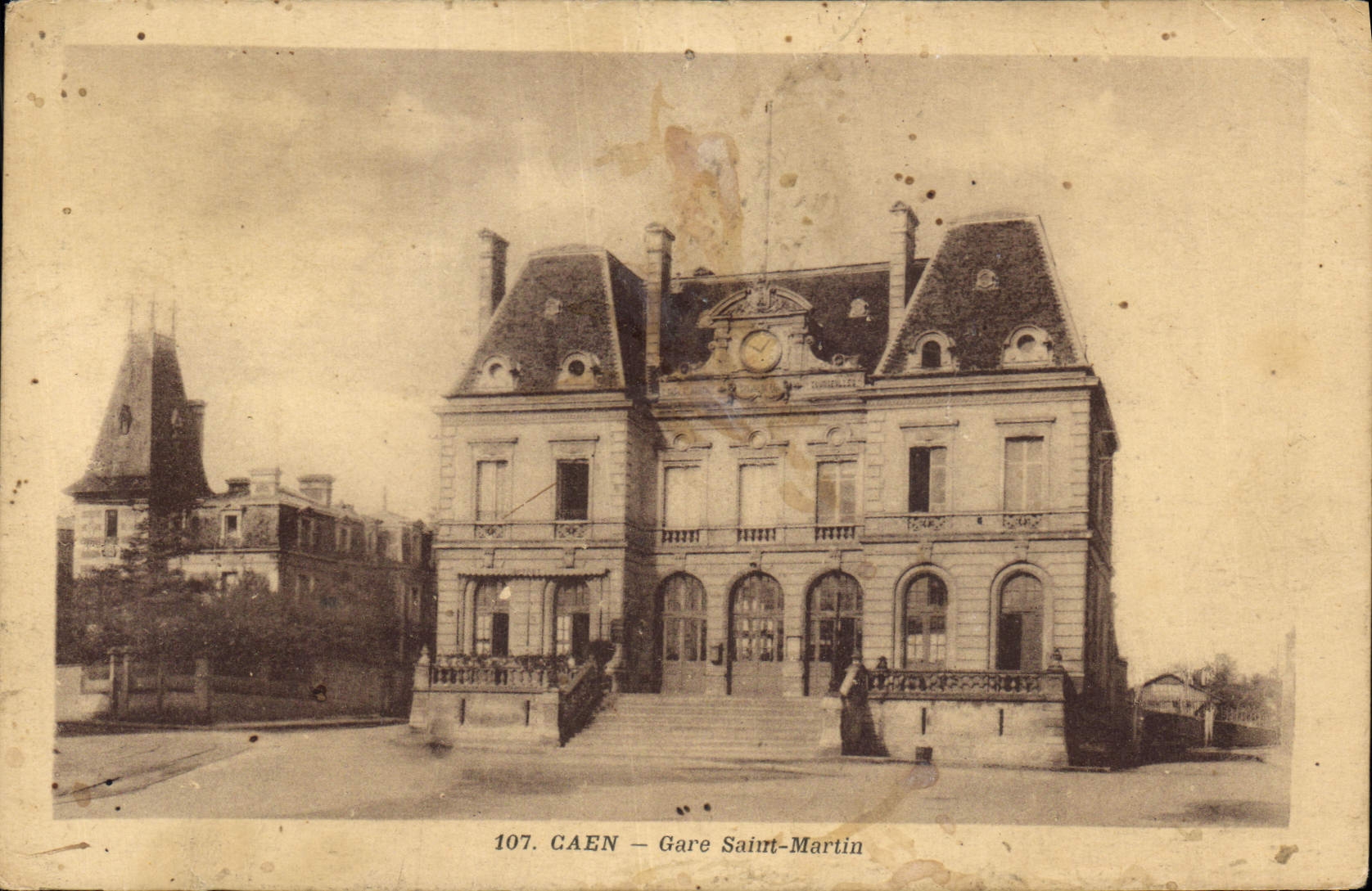 CPA Caen Gare Saint Martin 