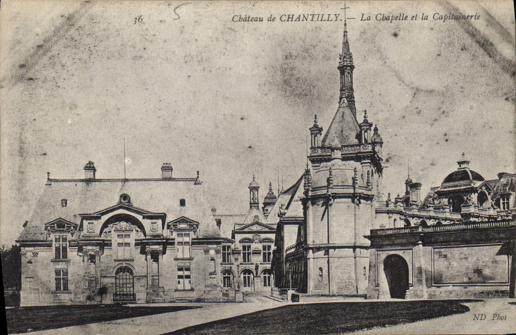 CPA Chateau de Chantilly La Chapelle et la Captainerie