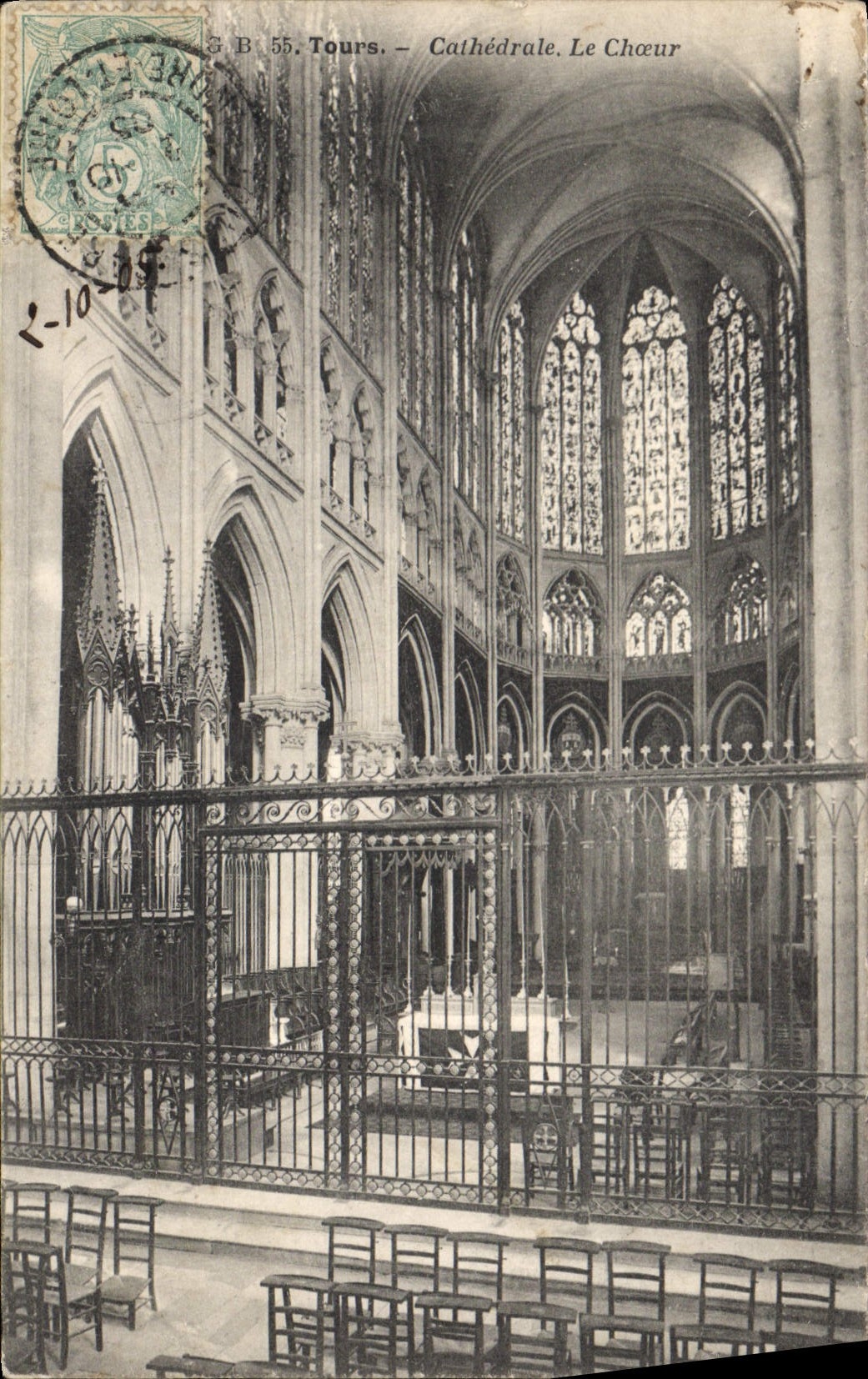 CPA Tours Cathedrale Le Choeur 