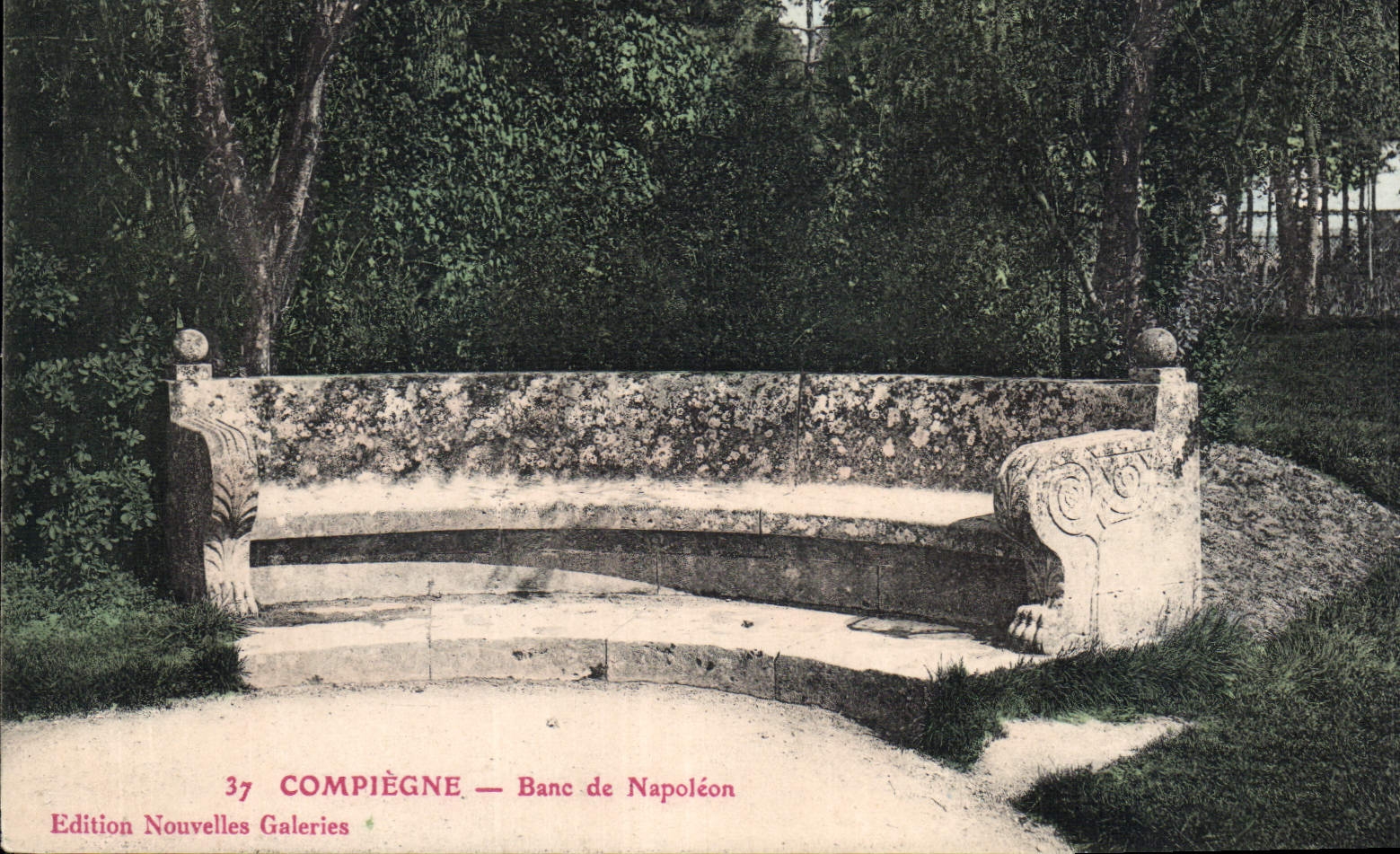CPA Compiegne Bane de Napoleon 