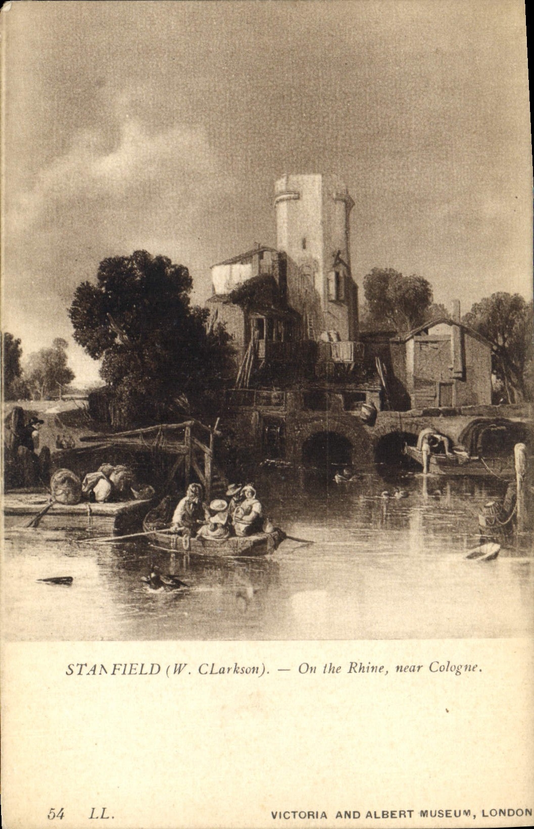 CPA Stanfeld W Clarkson On the Rhine near Cologne