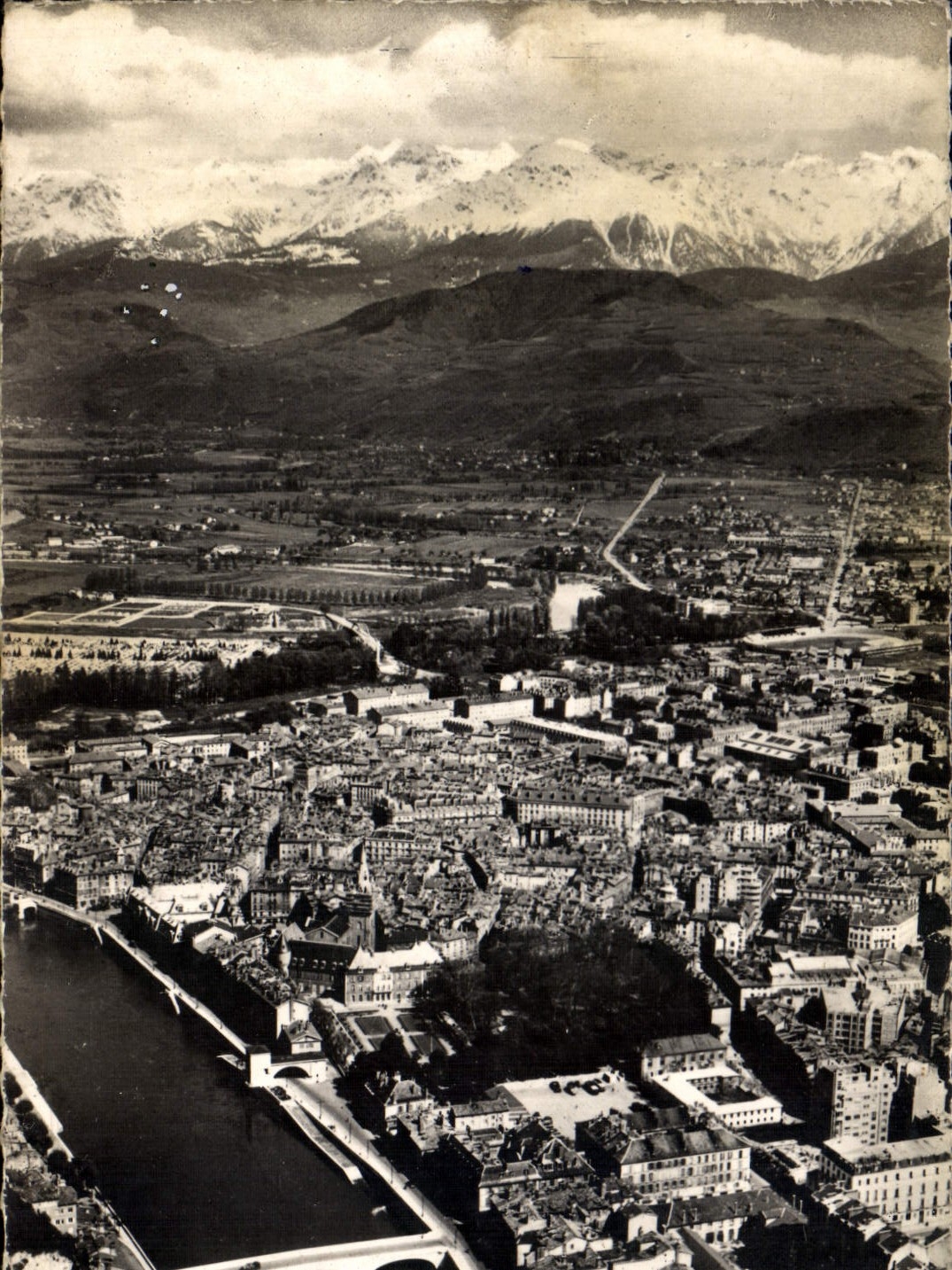 CPA Grenoble Isere Vue aerienne 