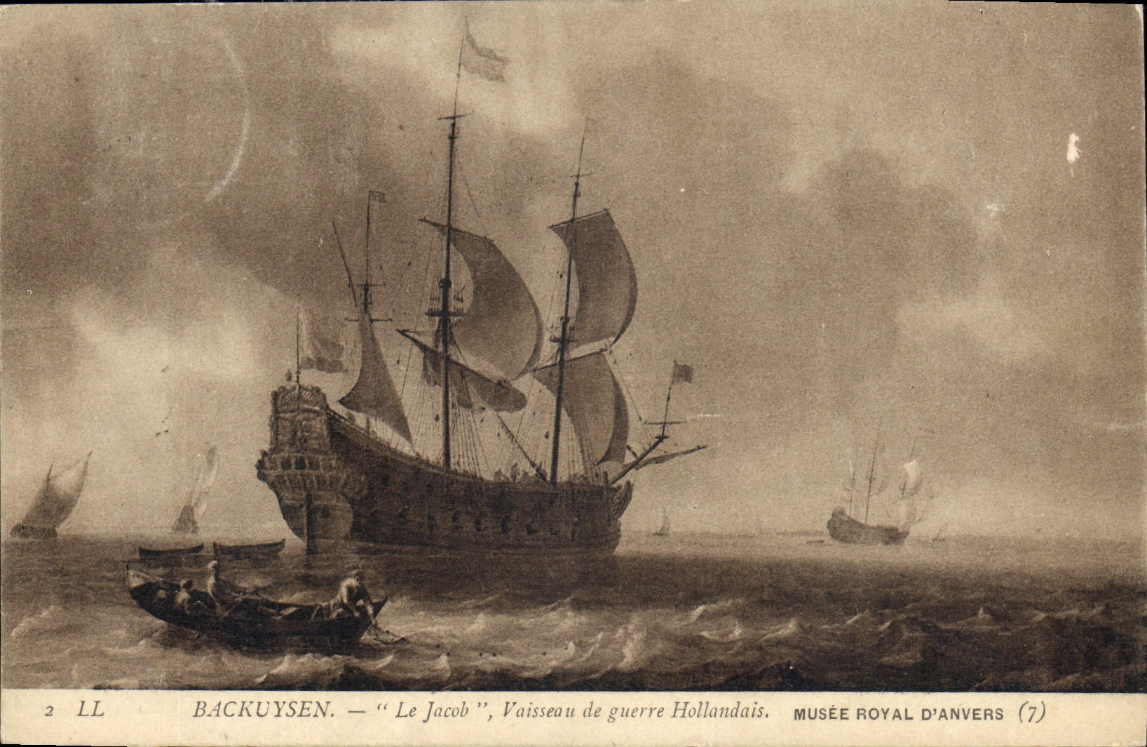 CPA Backuysen Le Jacob Vaisseau guerre Hollandais