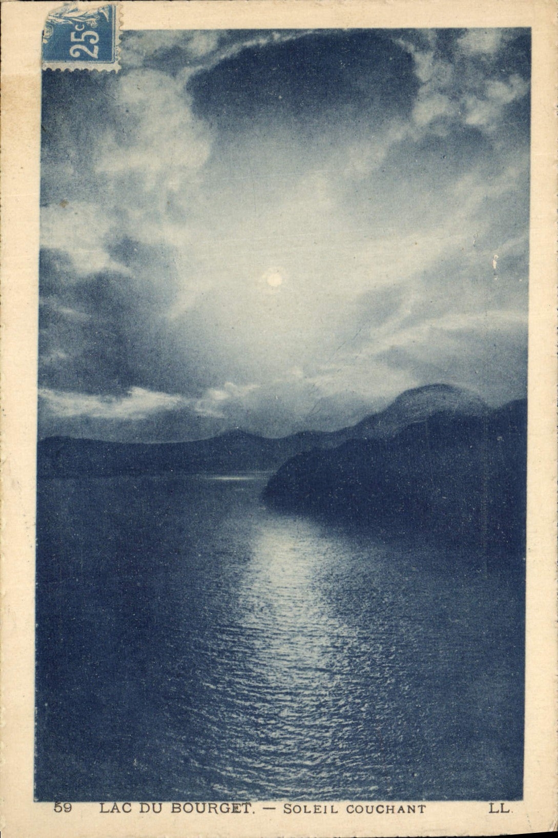 CPA Lac du Bourget Soleil Couchant