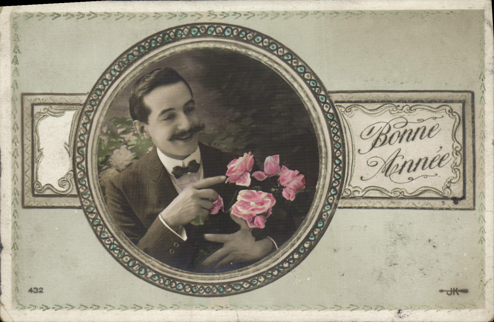 CPA Bonne Annee Homme