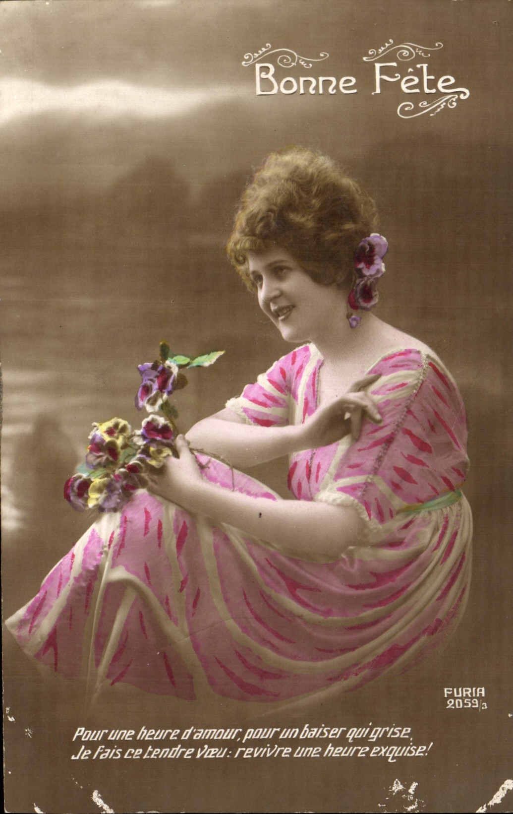 CPA Bonne Fete Femme