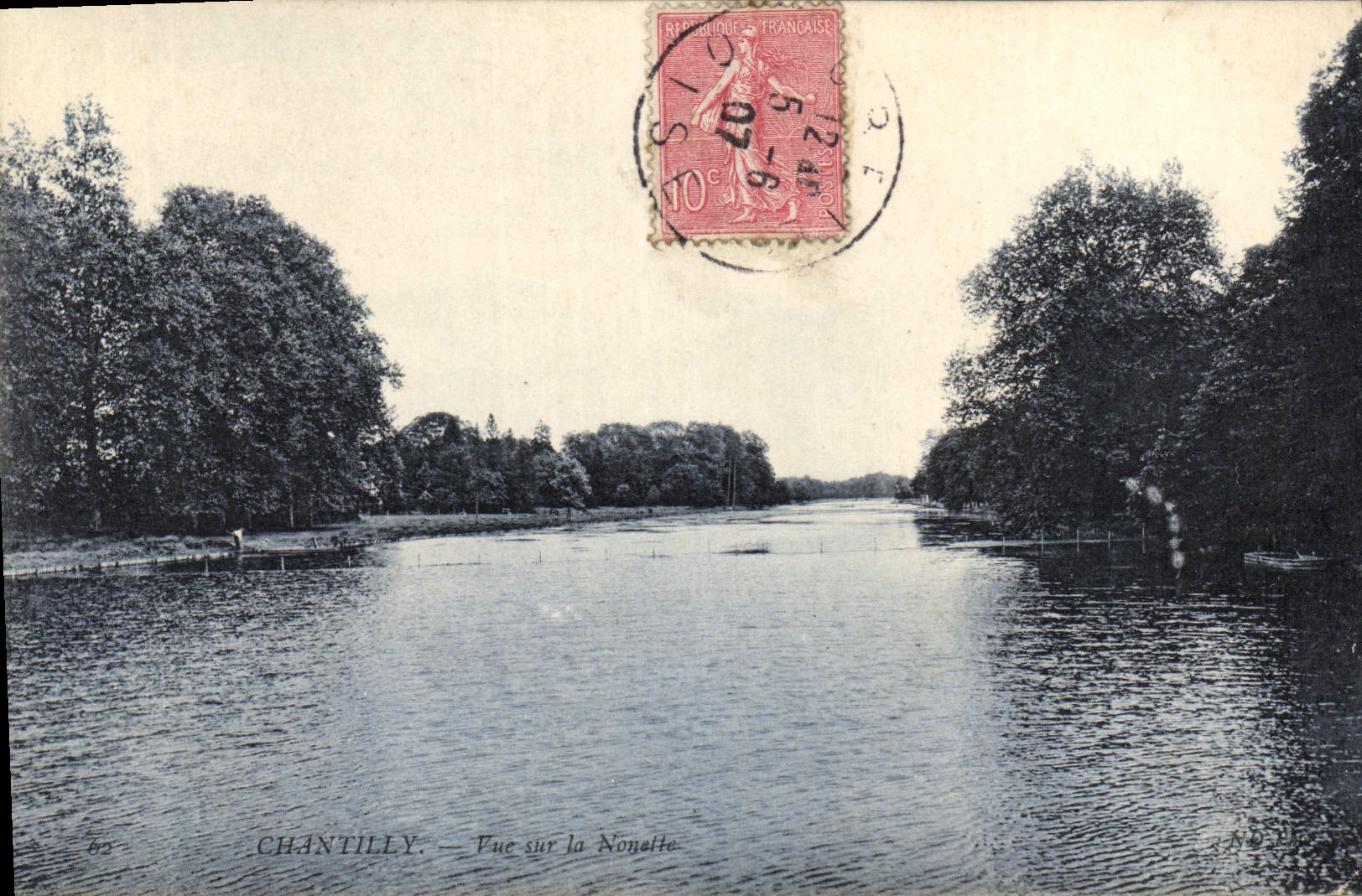 CPA Chantilly vue sur la Nonette 