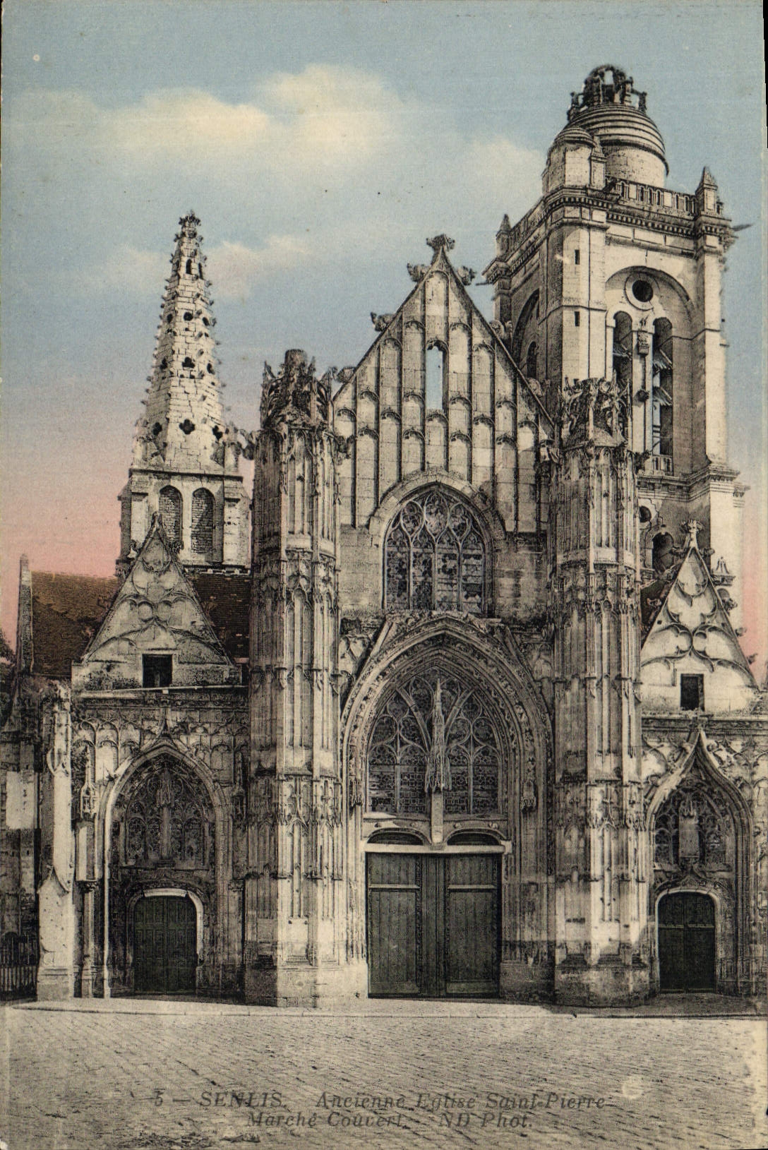 CPA Senlis Ancienne Eglise Saint Pierre Marche Couvent 