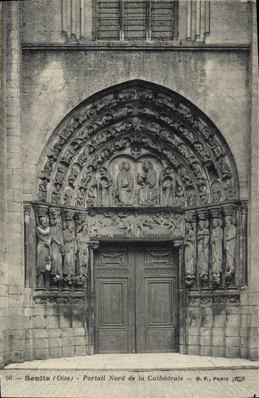 CPA Senlis Oise Portail Nord de la Cathedrale 